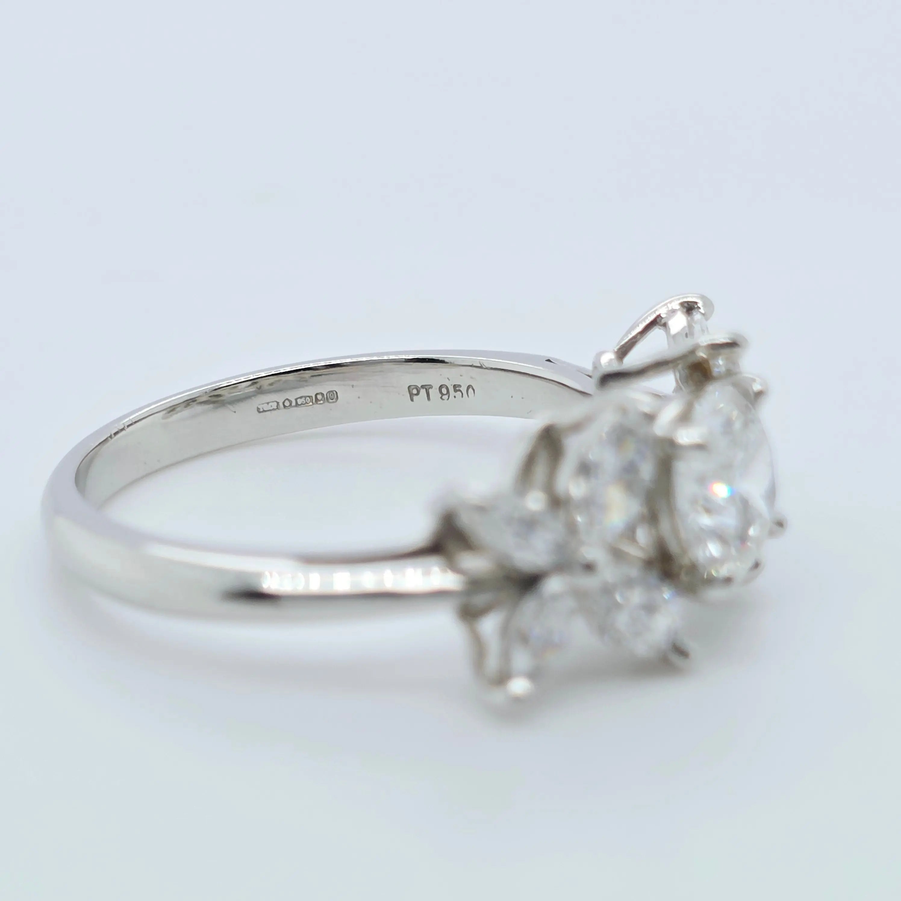 Tiffany & Co Victoria Diamond Ring, Platinum, Size L 1/2 (52), Designer Ring Chloe's Jewellers