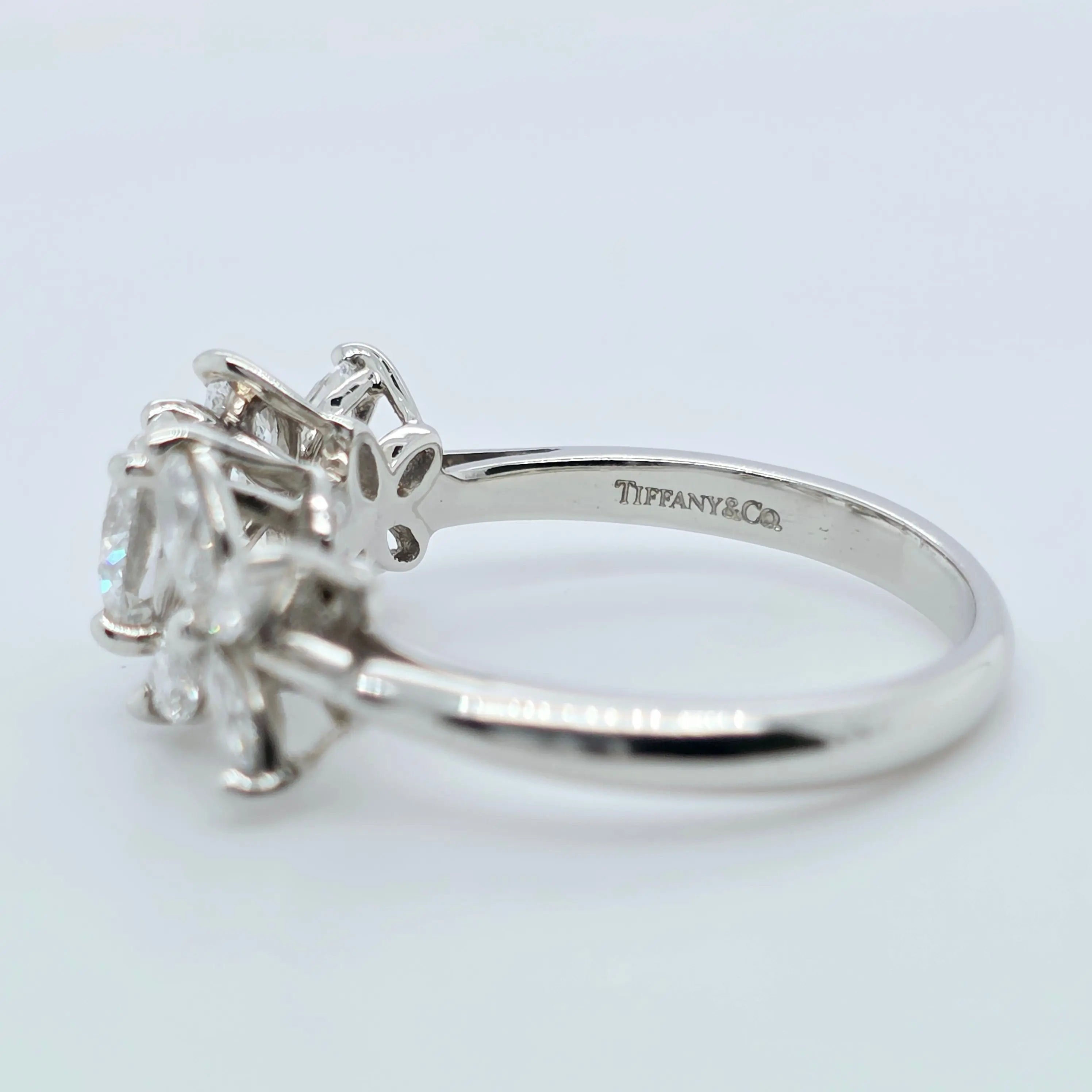 Tiffany & Co Victoria Diamond Ring, Platinum, Size L 1/2 (52), Designer Ring Chloe's Jewellers