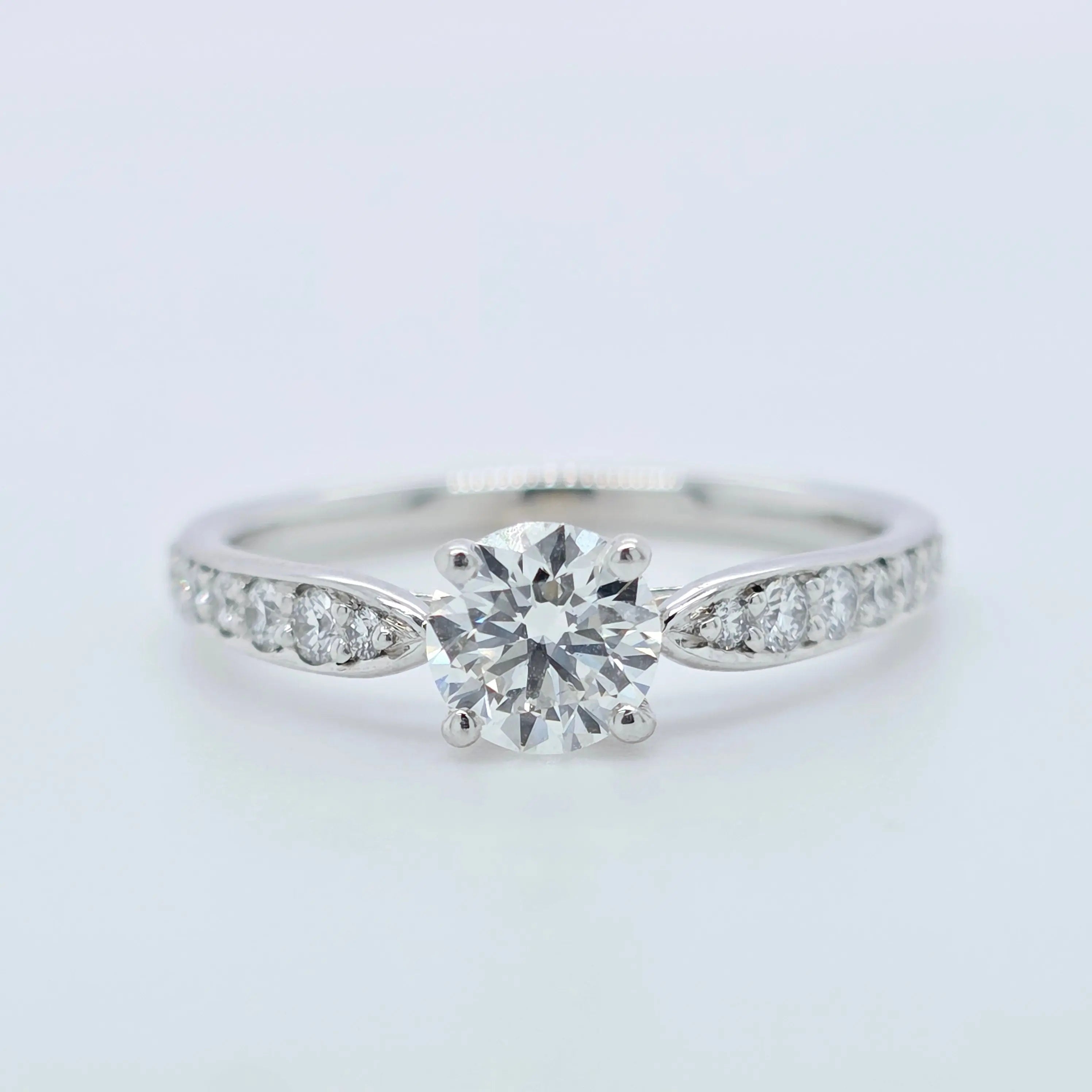 Tiffany & Co. Diamond Engagement Ring, 0.50ct Round Cut Diamond, Platinum Chloe's Jewellers