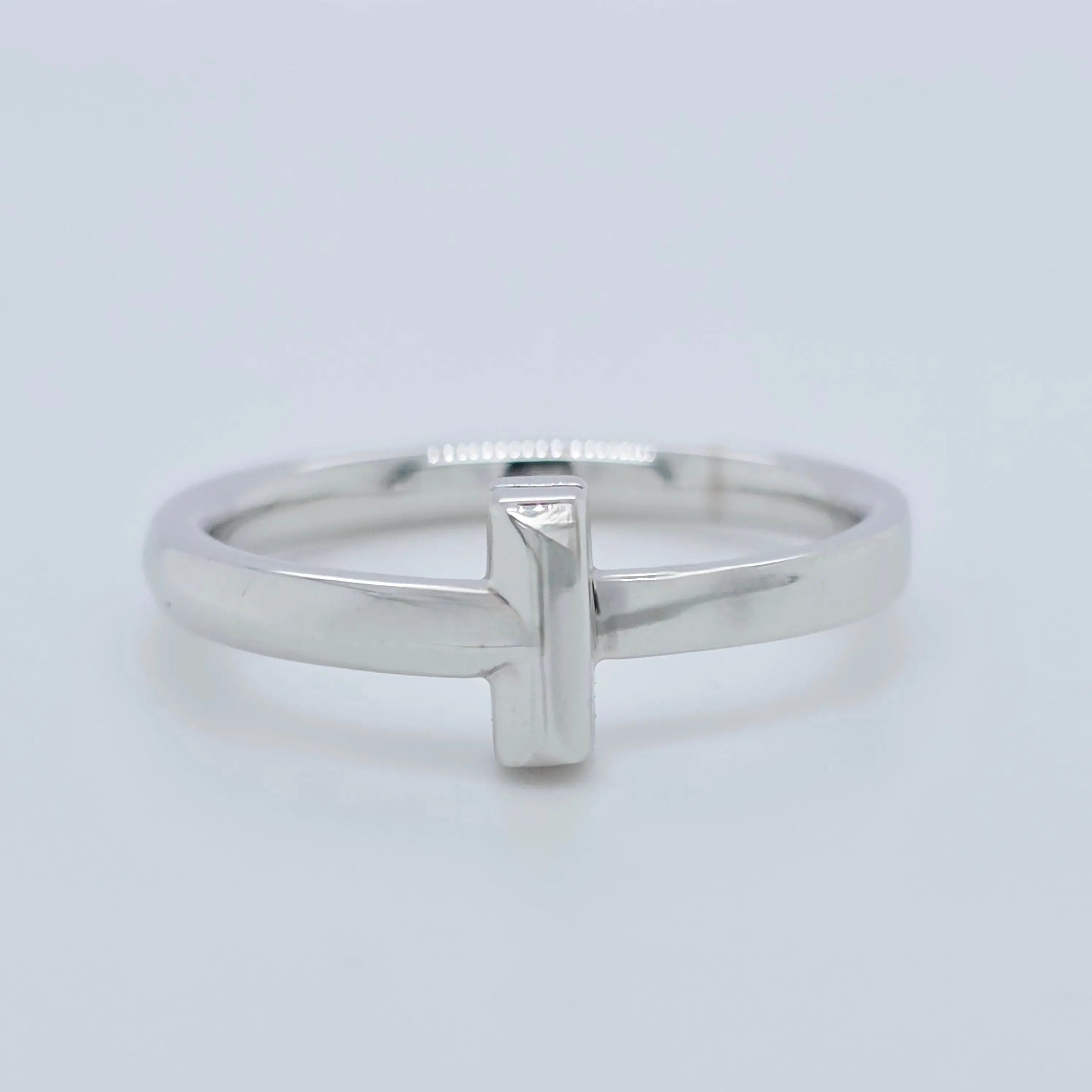 Tiffany & Co T T1 Ring, 18ct White Gold, Size 57/ P1/2 Chloe's Jewellers