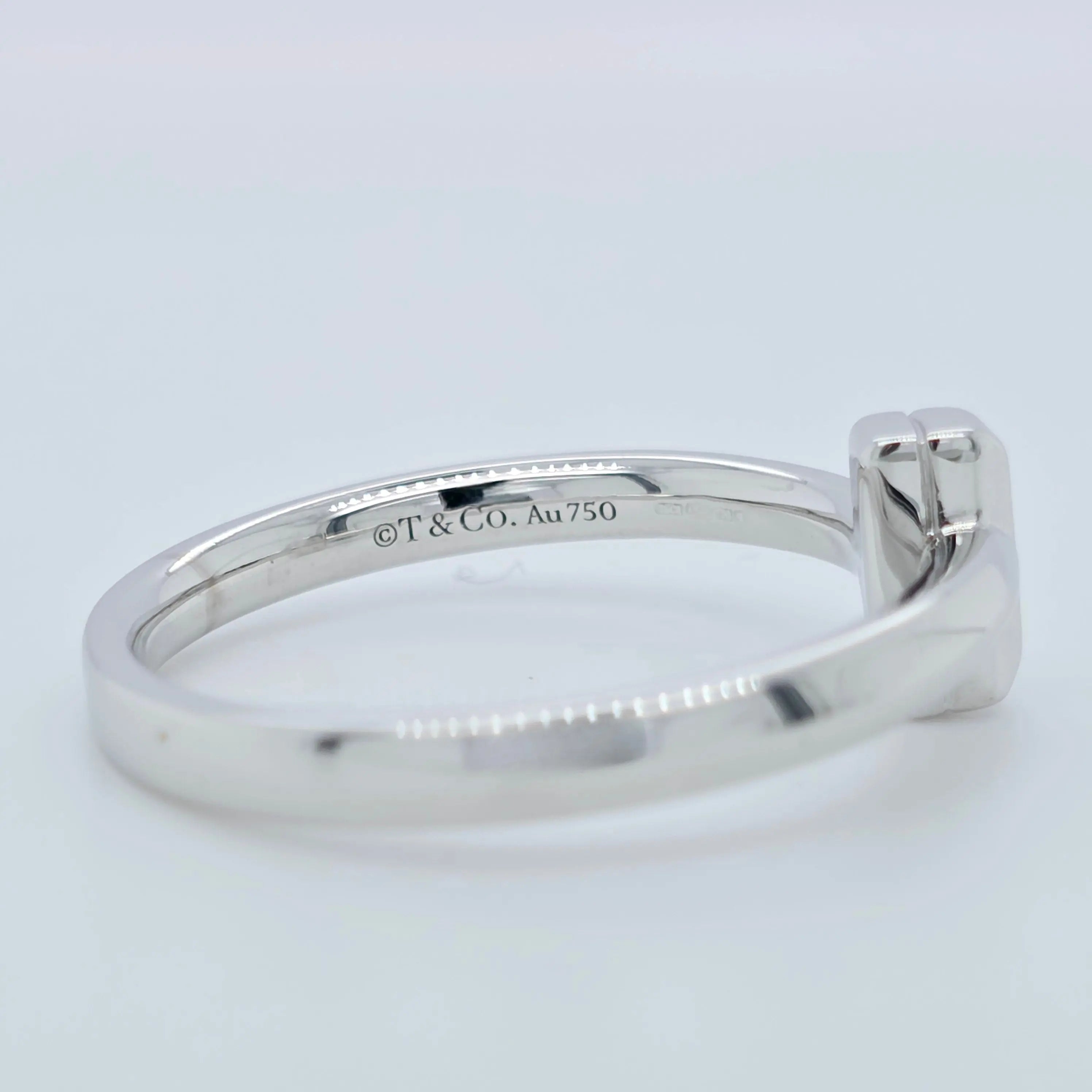 Tiffany & Co T T1 Ring, 18ct White Gold, Size 57/ P1/2 Chloe's Jewellers