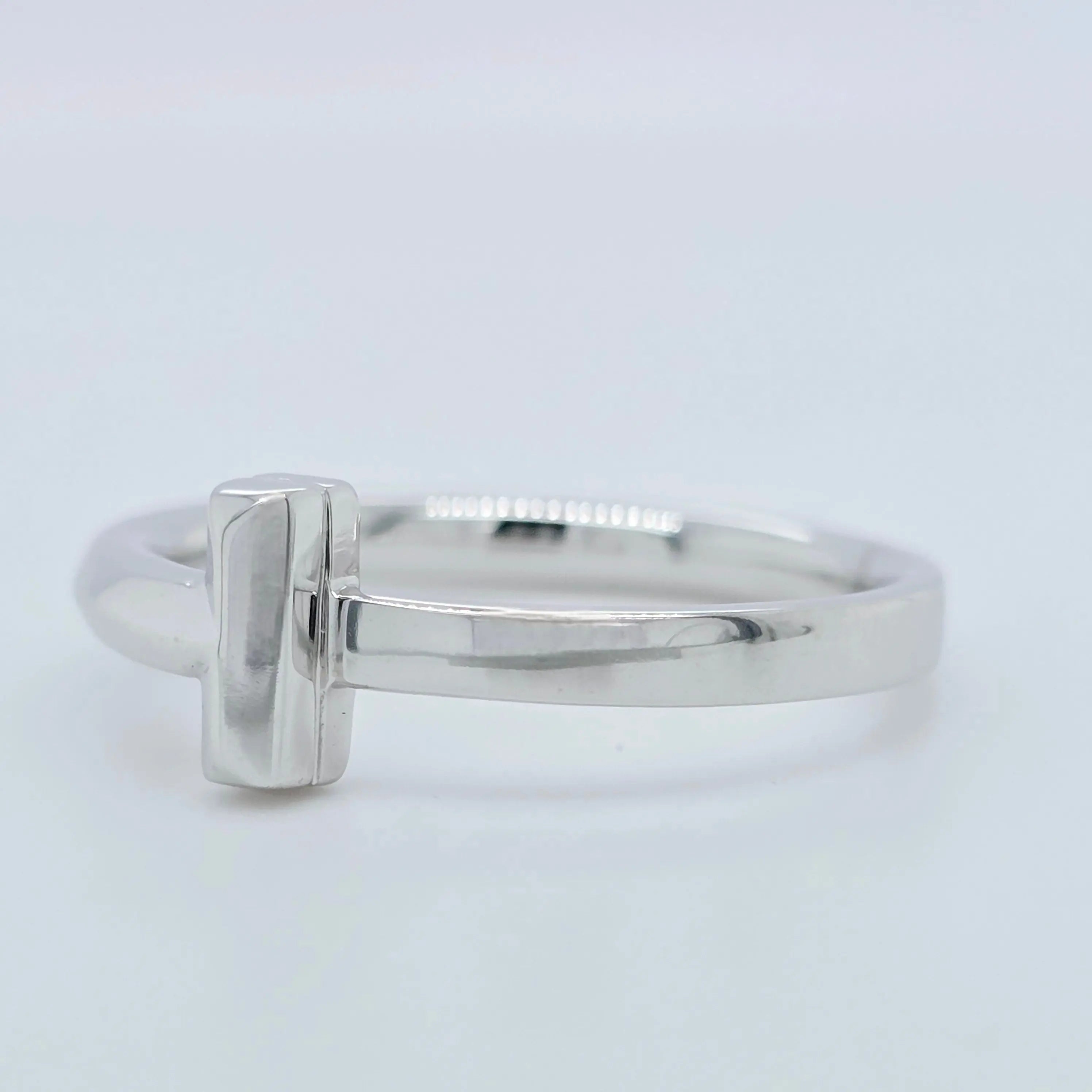 Tiffany & Co T T1 Ring, 18ct White Gold, Size 57/ P1/2 Chloe's Jewellers