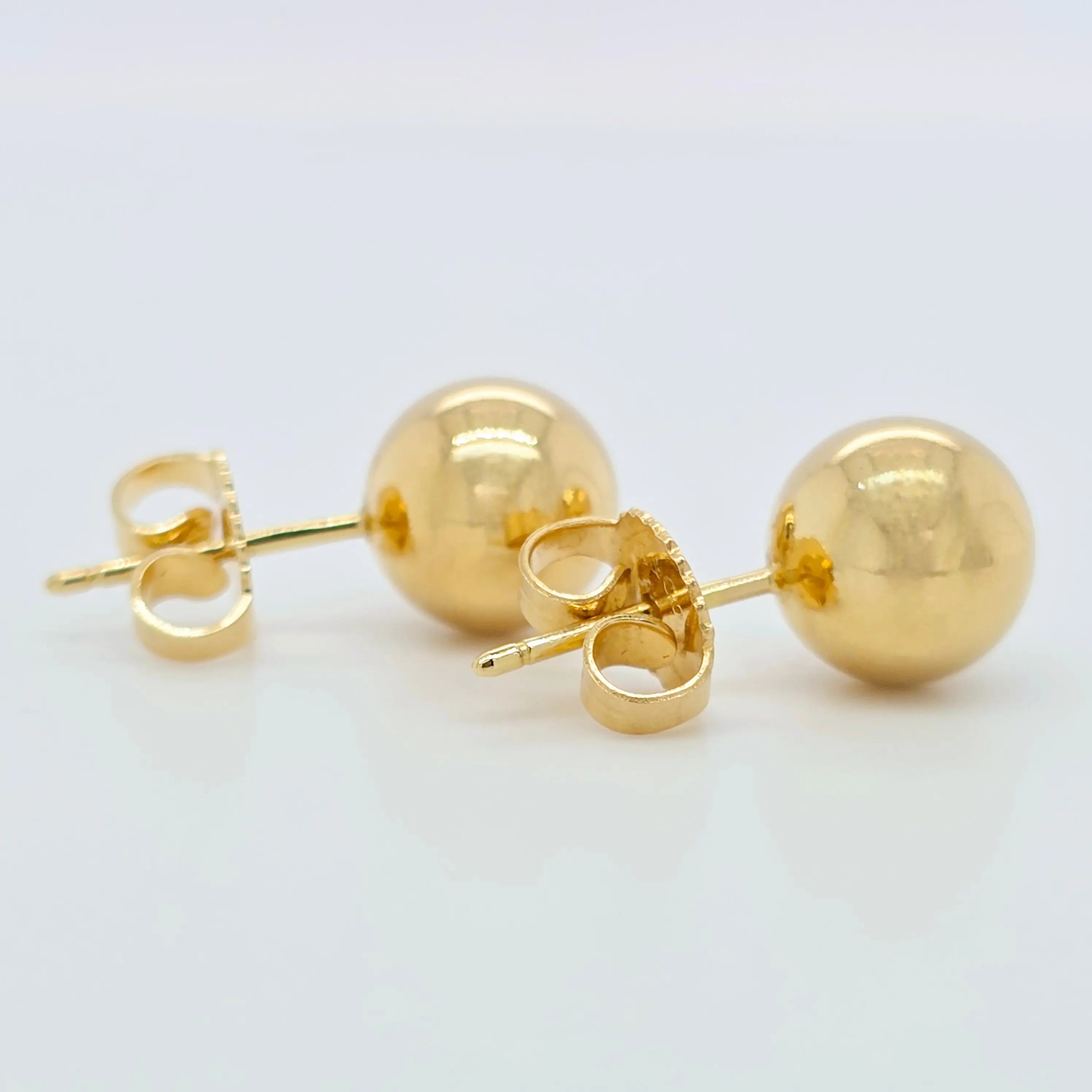 Tiffany & Co. Ball Stud Earrings, 18ct Yellow Gold, 7.6 mm diameter Chloe's Jewellers