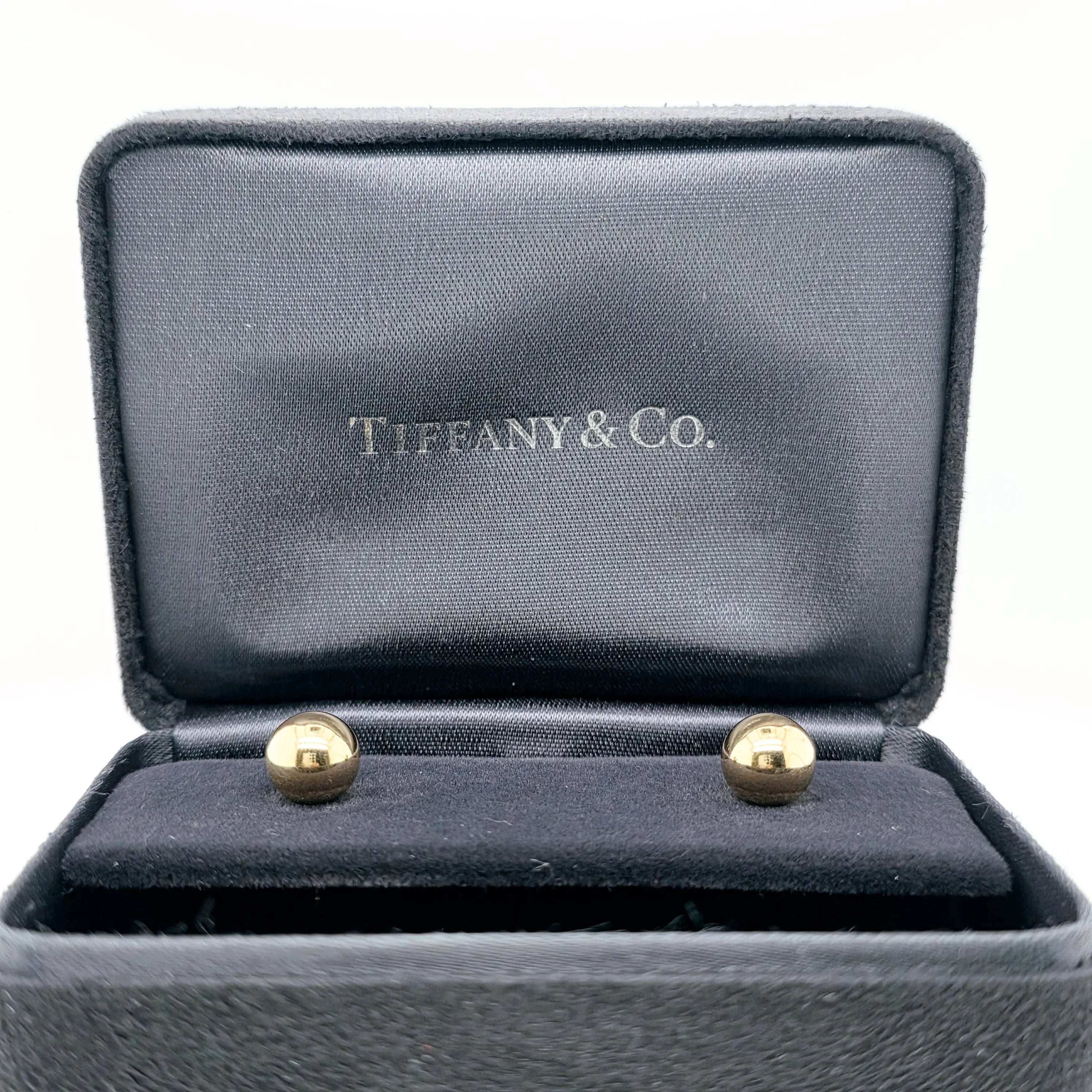 Tiffany & Co. Ball Stud Earrings, 18ct Yellow Gold, 7.6 mm diameter Chloe's Jewellers