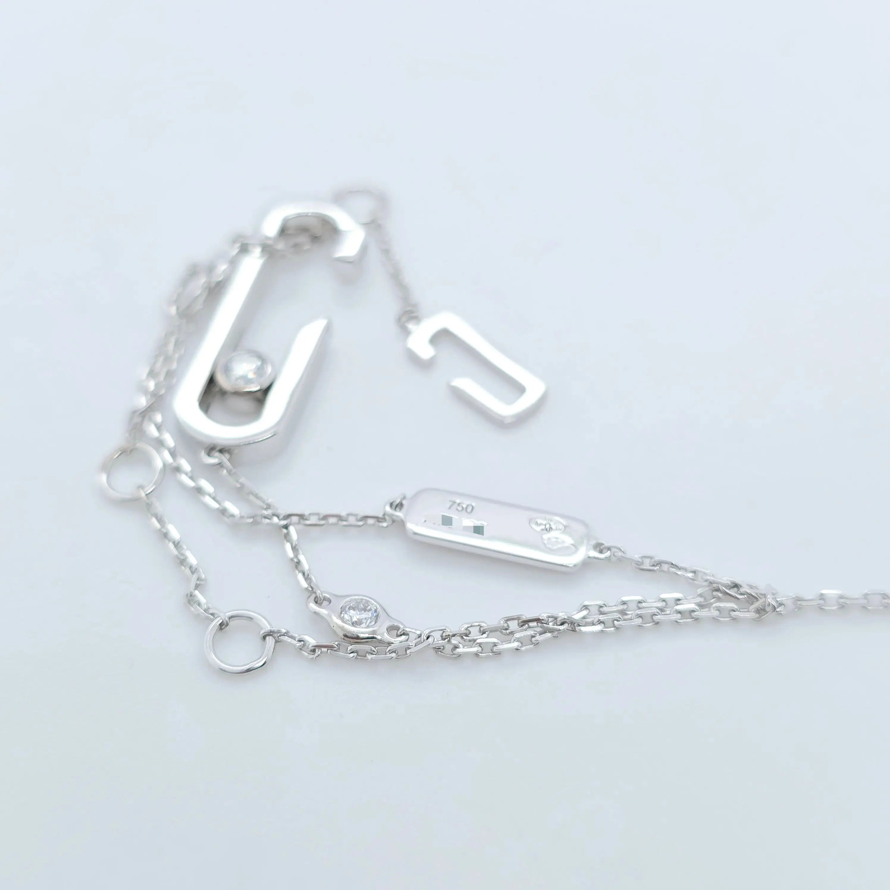 Messika Move Addiction Diamond Plain Bracelet, 3.27 gm, 18ct White Gold, 9.5 Inches Chloe's Jewellers