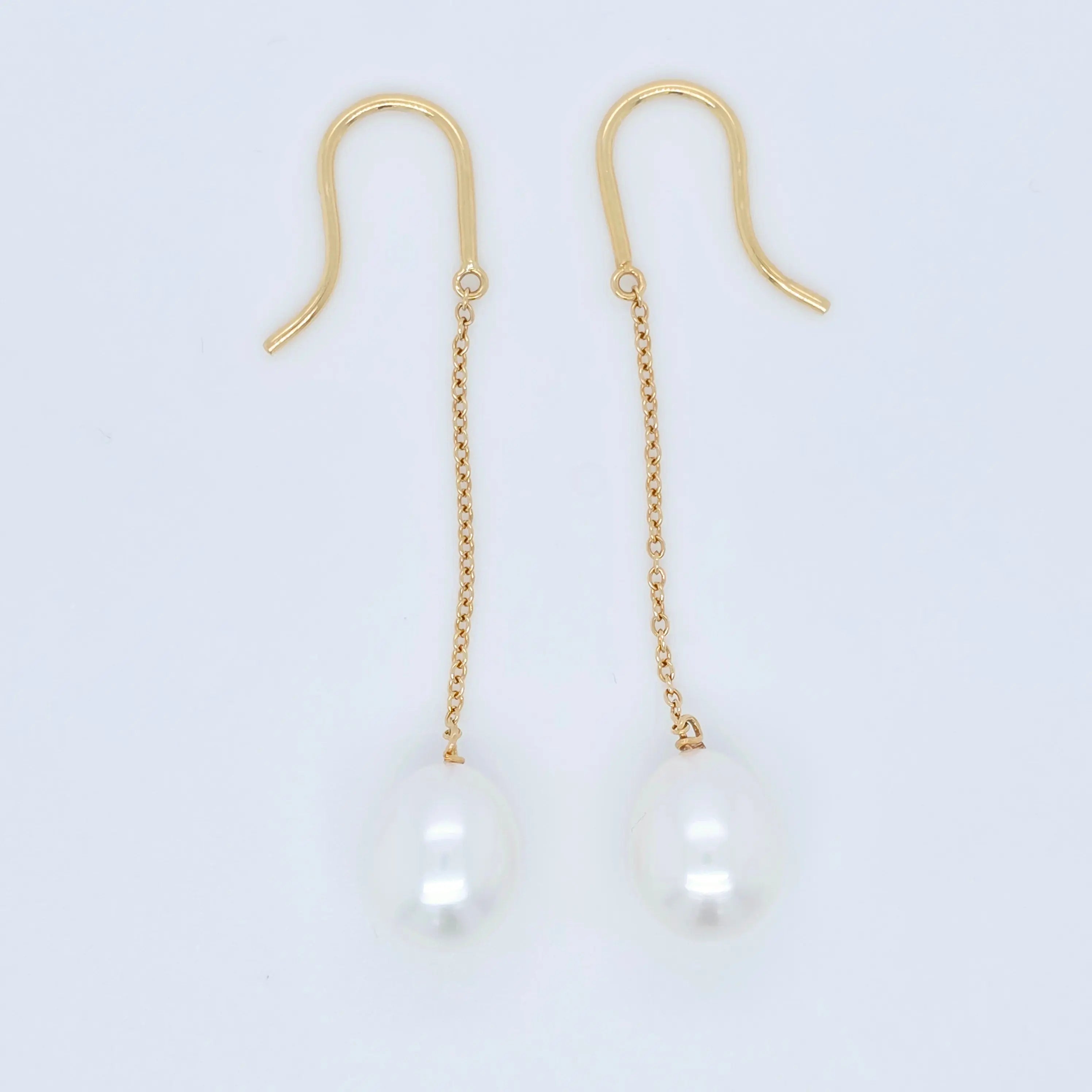Tiffany & Co Tiffany Elsa Peretti Pearls By The Yard Chain Earrings, 18ct Yellow Chloe's Jewellers