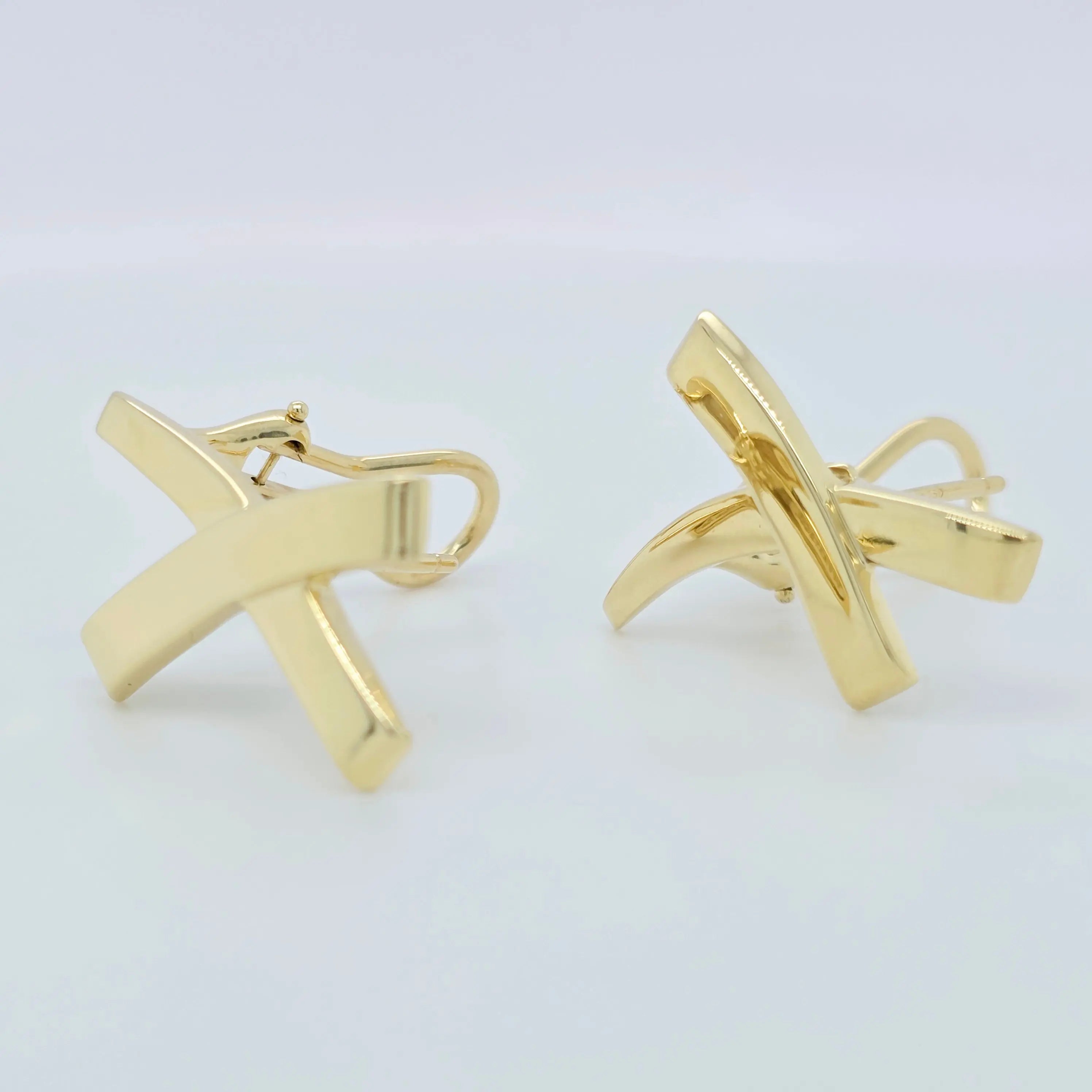 Tiffany & Co. Paloma Picasso Vintage Graffiti Earrings, Large, 18ct Yellow Gold Chloe's Jewellers