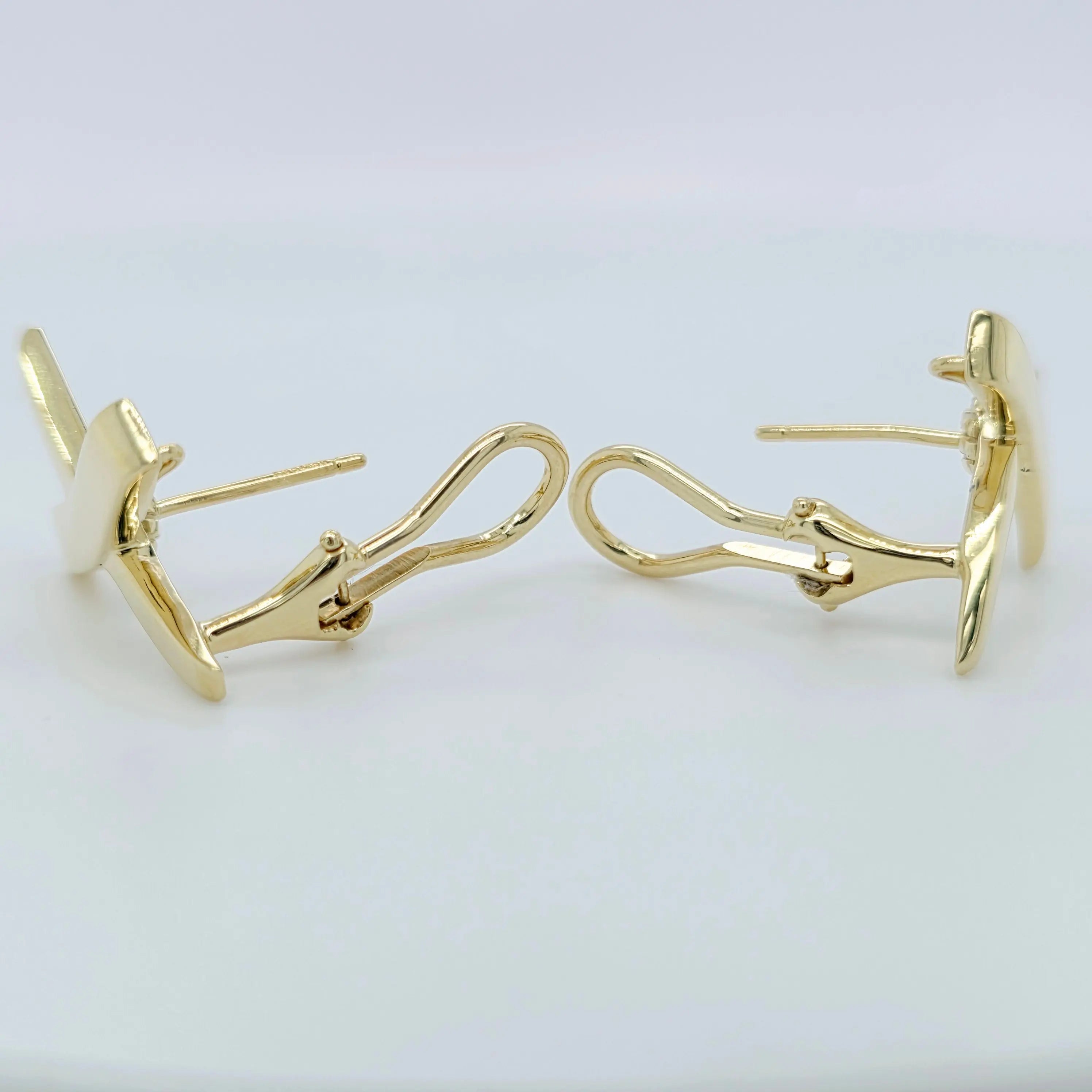 Tiffany & Co. Paloma Picasso Vintage Graffiti Earrings, Large, 18ct Yellow Gold Chloe's Jewellers