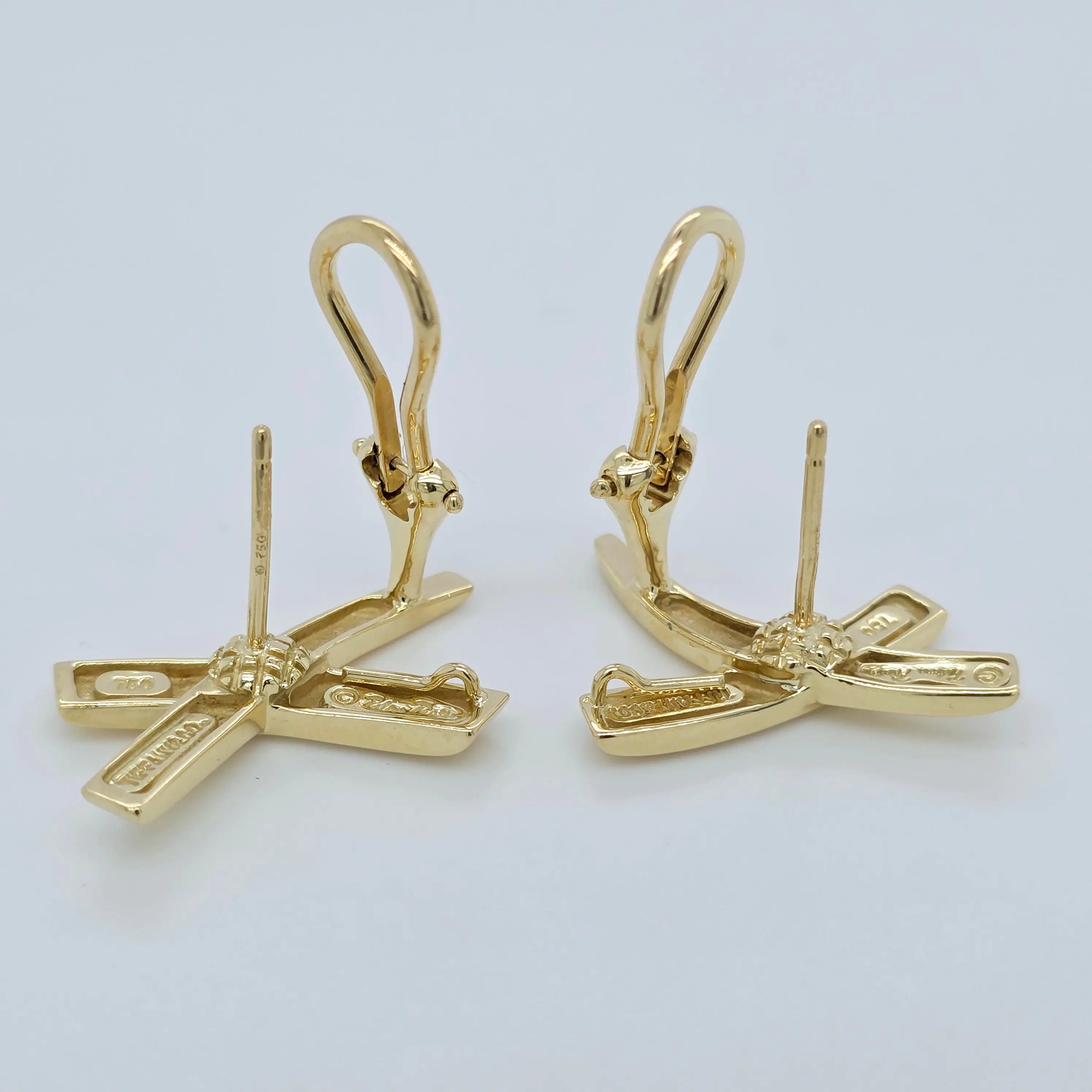 Tiffany & Co. Paloma Picasso Vintage Graffiti Earrings, Large, 18ct Yellow Gold Chloe's Jewellers