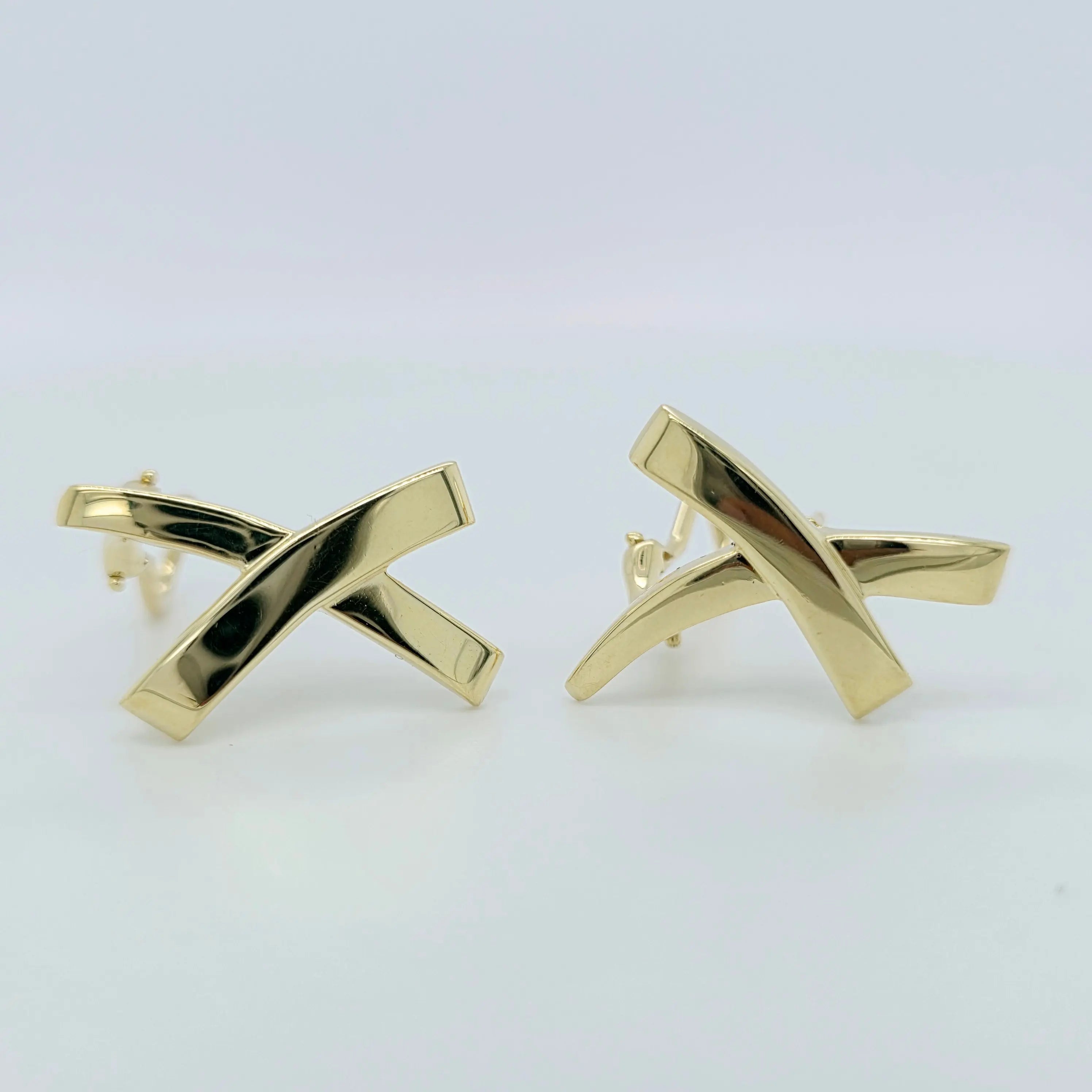 Tiffany & Co. Paloma Picasso Vintage Graffiti Earrings, Large, 18ct Yellow Gold Chloe's Jewellers