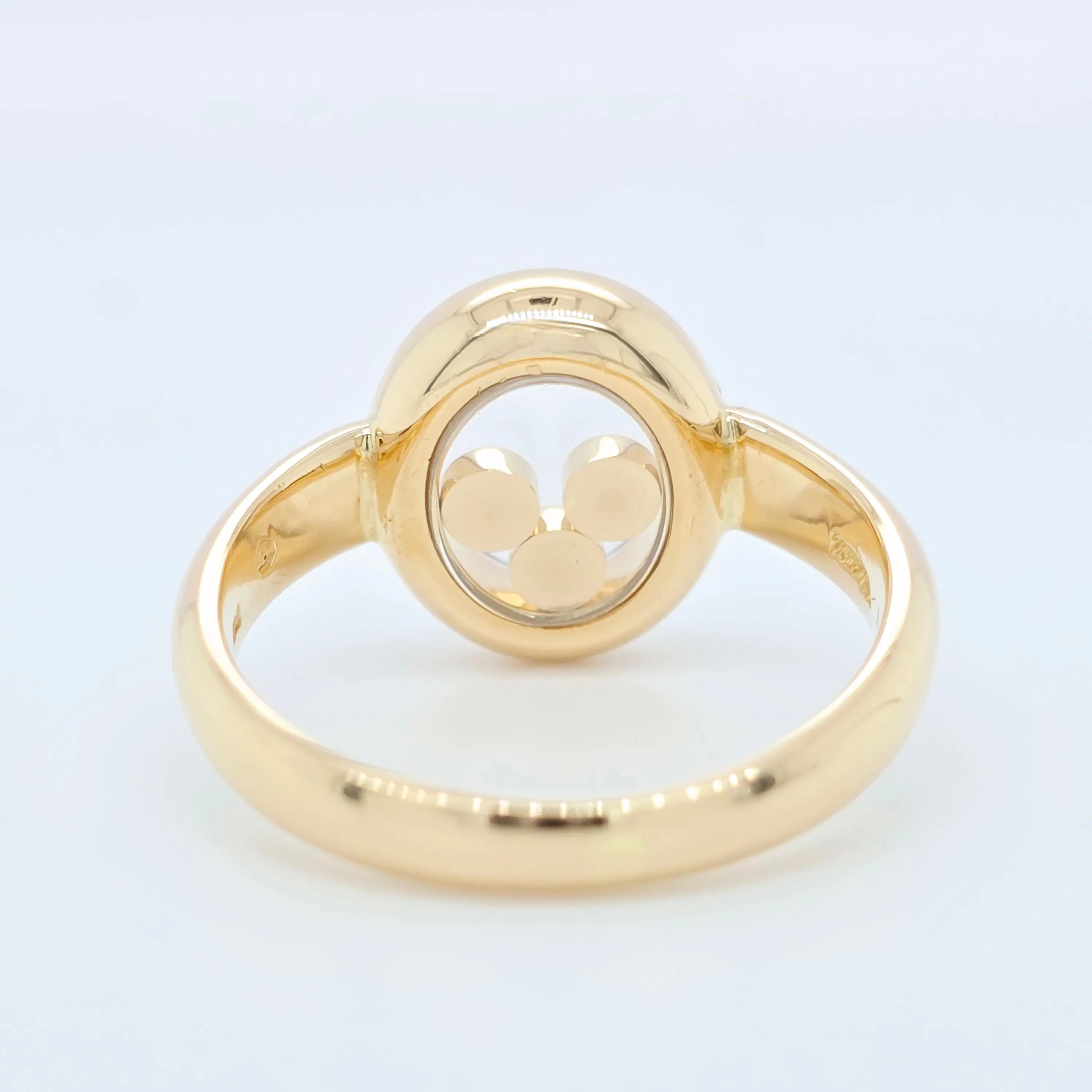 Chopard Happy Diamonds Ring, 18ct Yellow Gold, Size 50 (K), Papers Chloe's Jewellers