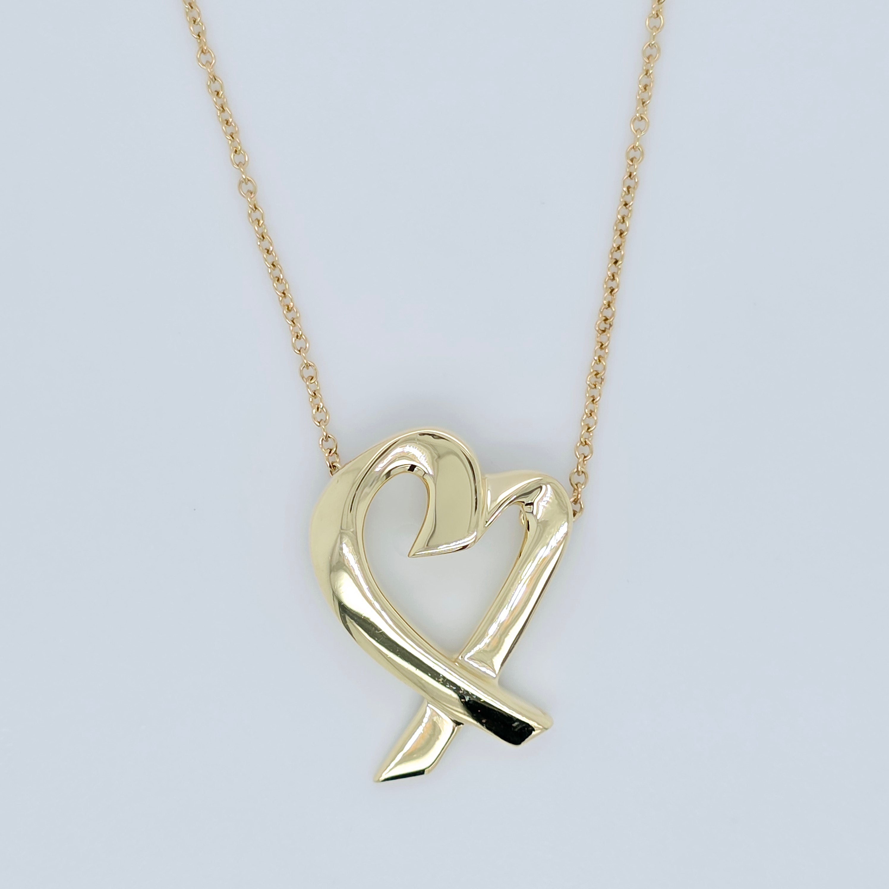 Tiffany & Co. Paloma Picasso Loving Heart Pendant, 18ct Yellow Gold, Small Model
