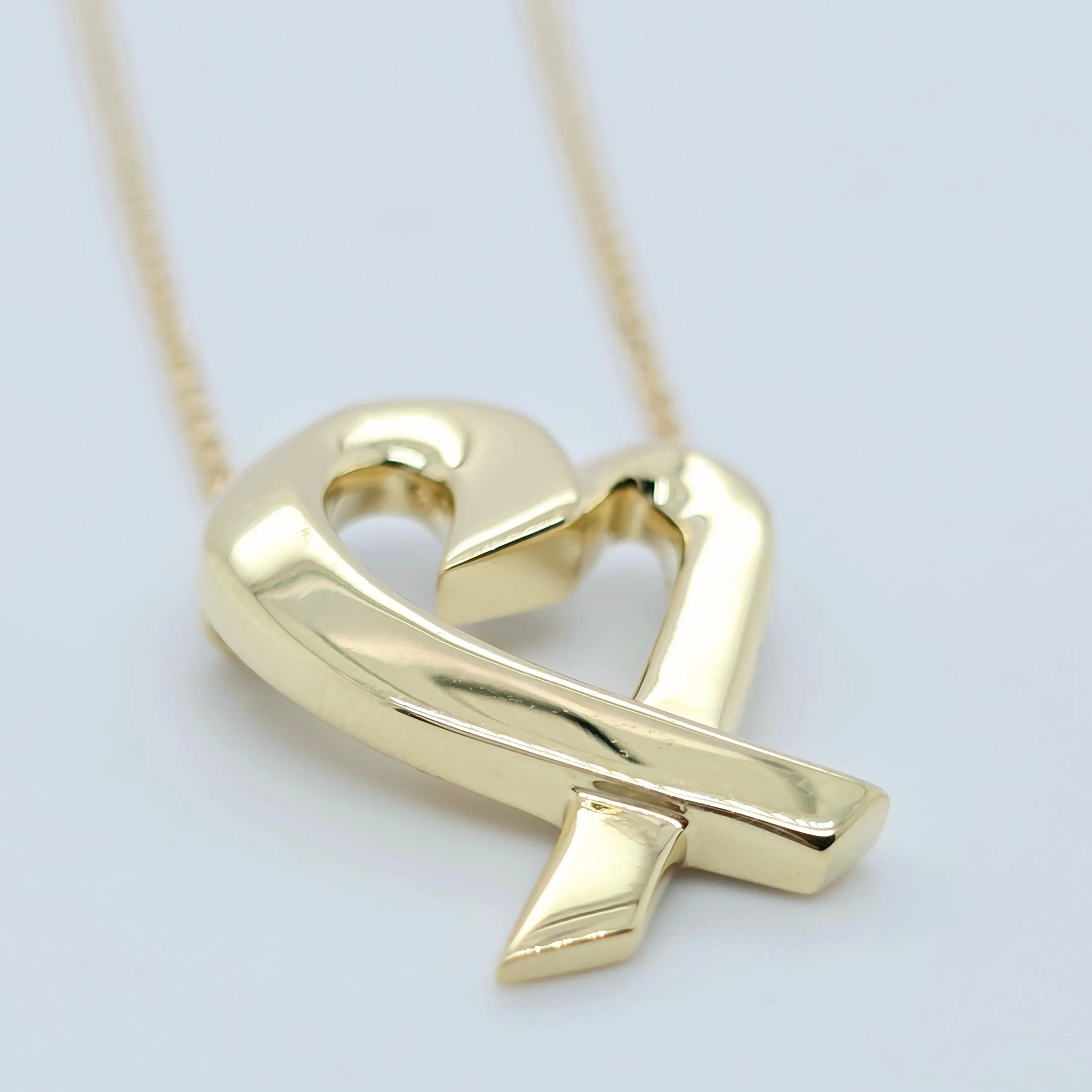 Tiffany & Co. Paloma Picasso Loving Heart Pendant, 18ct Yellow Gold, Small Model Chloe's Jewellers