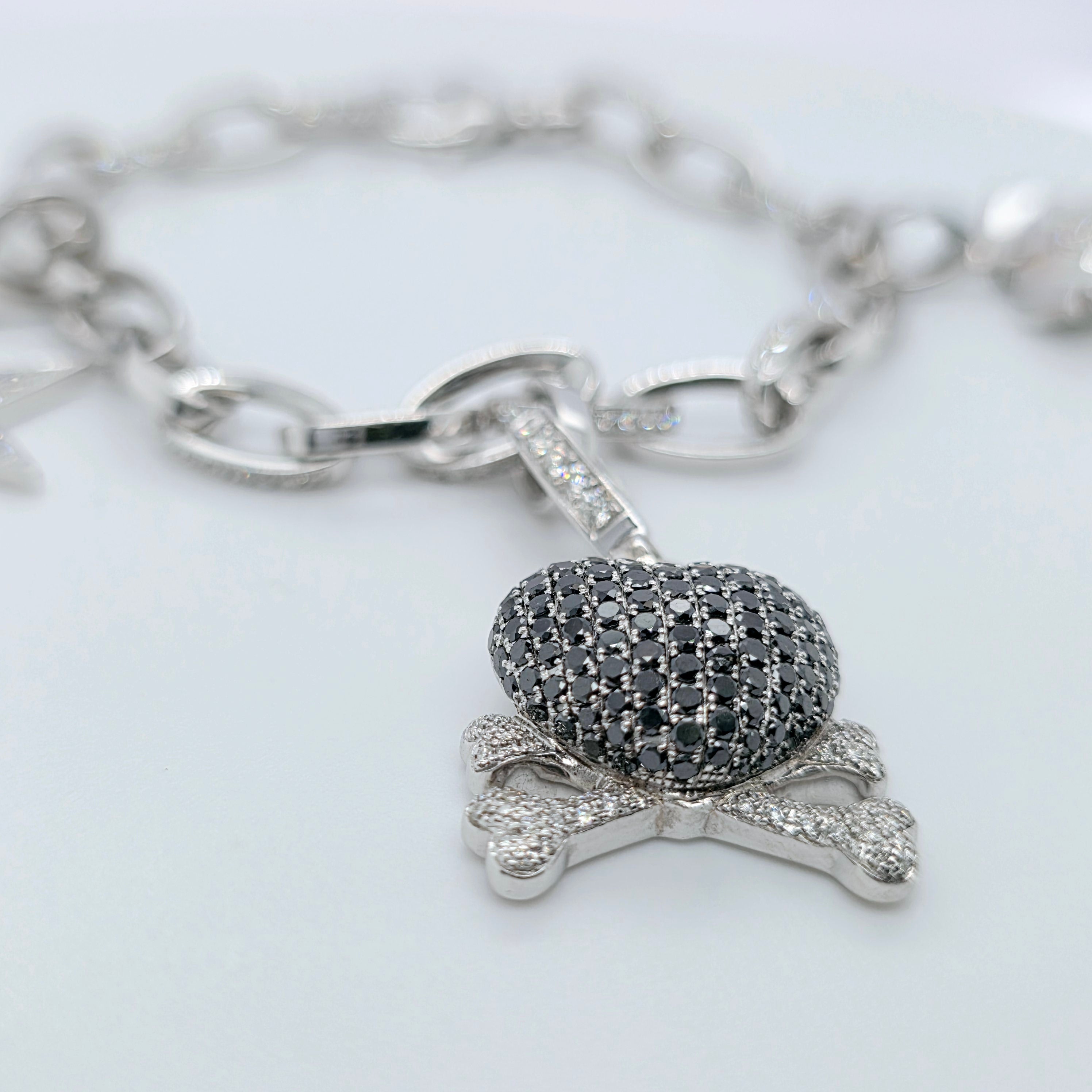 Pre-Owned Theo Fennell Diamond Charm Bracelet | 18K Gold, 3 Charms Chloe's Jewellers
