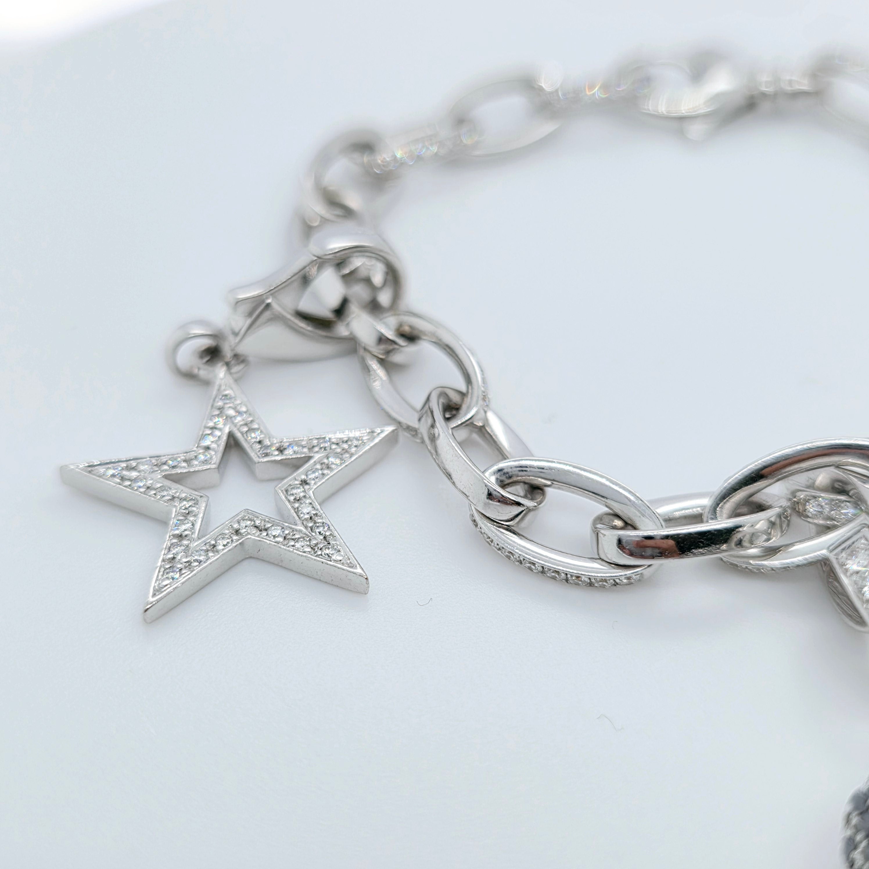 Pre-Owned Theo Fennell Diamond Charm Bracelet | 18K Gold, 3 Charms