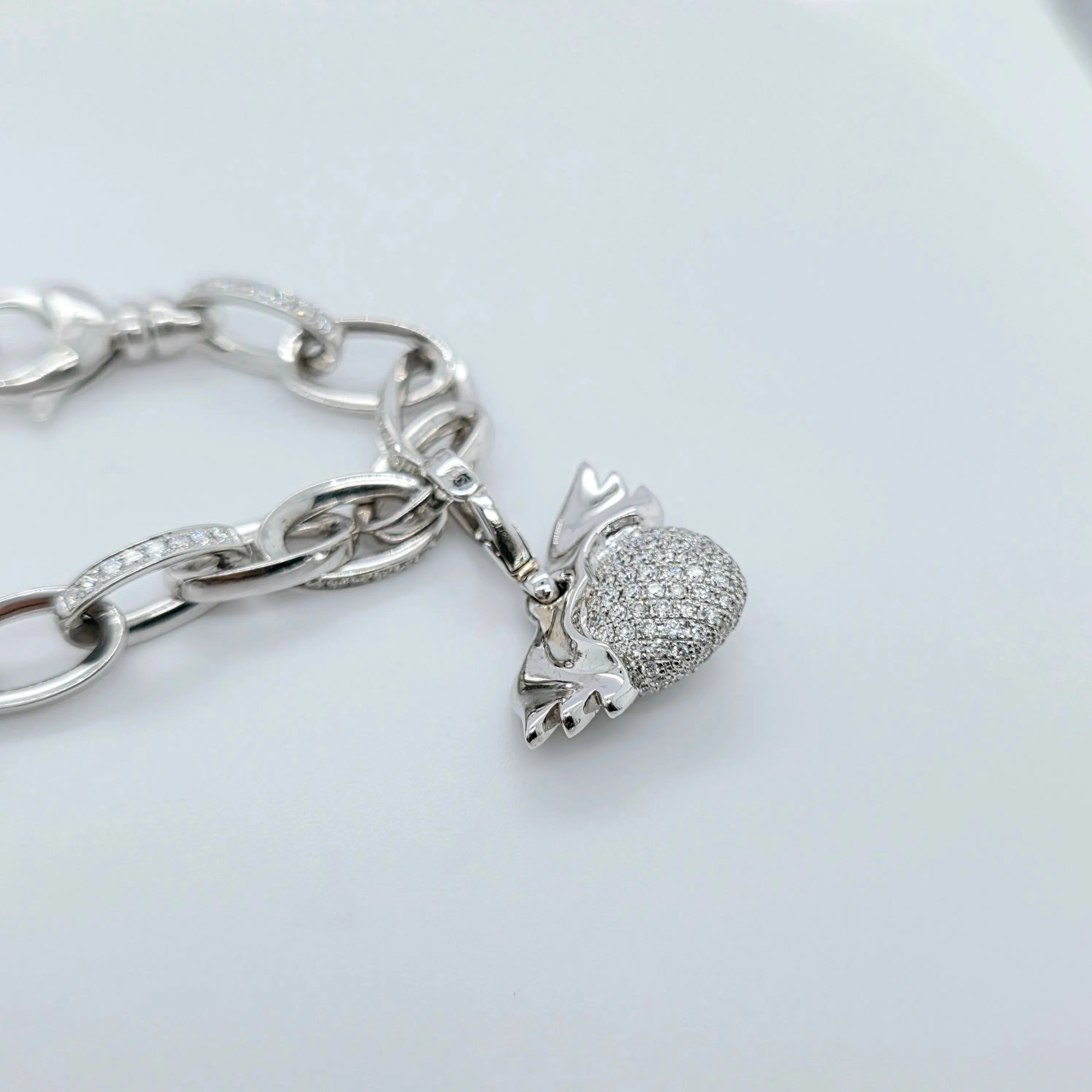 Pre-Owned Theo Fennell Diamond Charm Bracelet | 18K Gold, 3 Charms Chloe's Jewellers