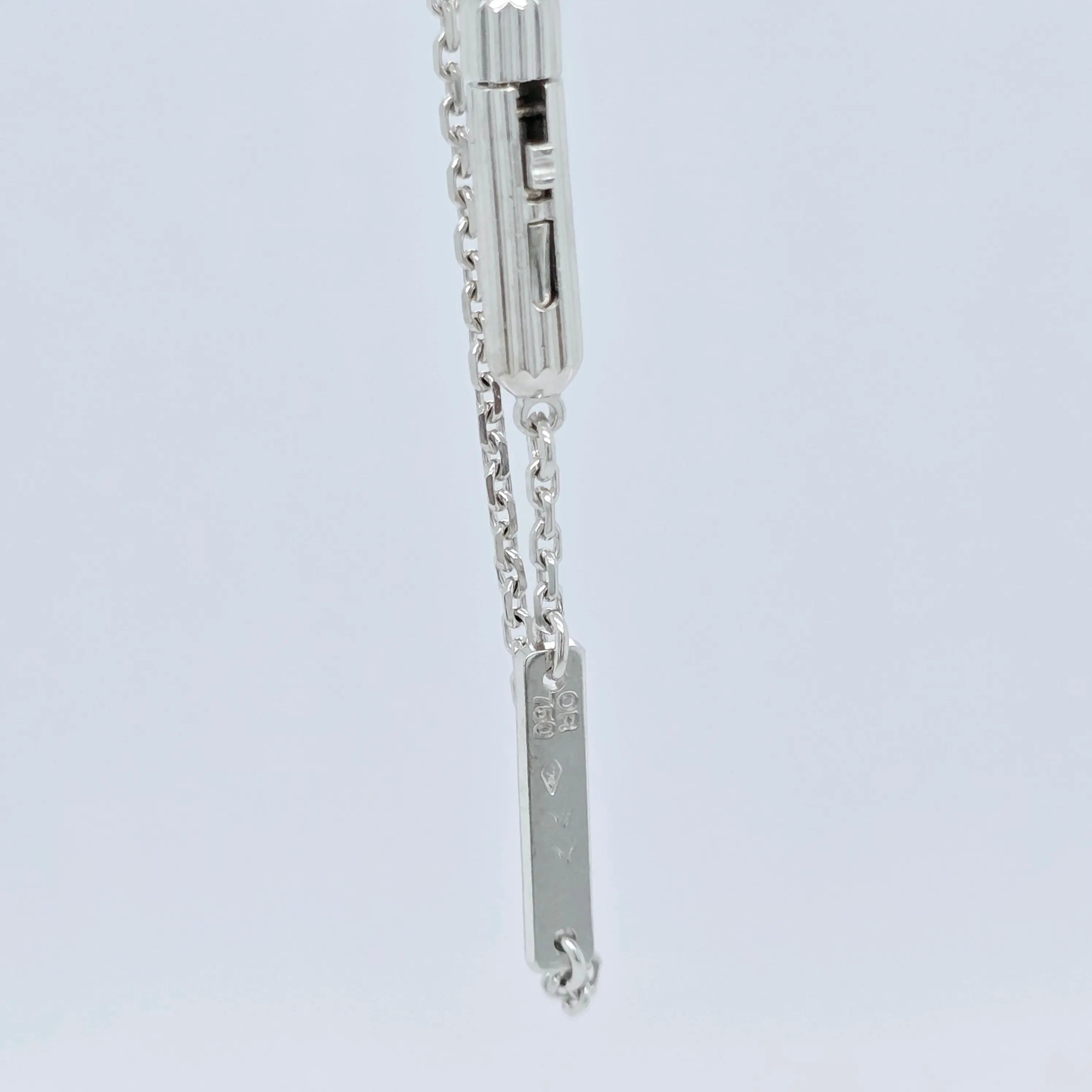 Boucheron Diamond Cross Necklace, 18ct White Gold Chloe's Jewellers