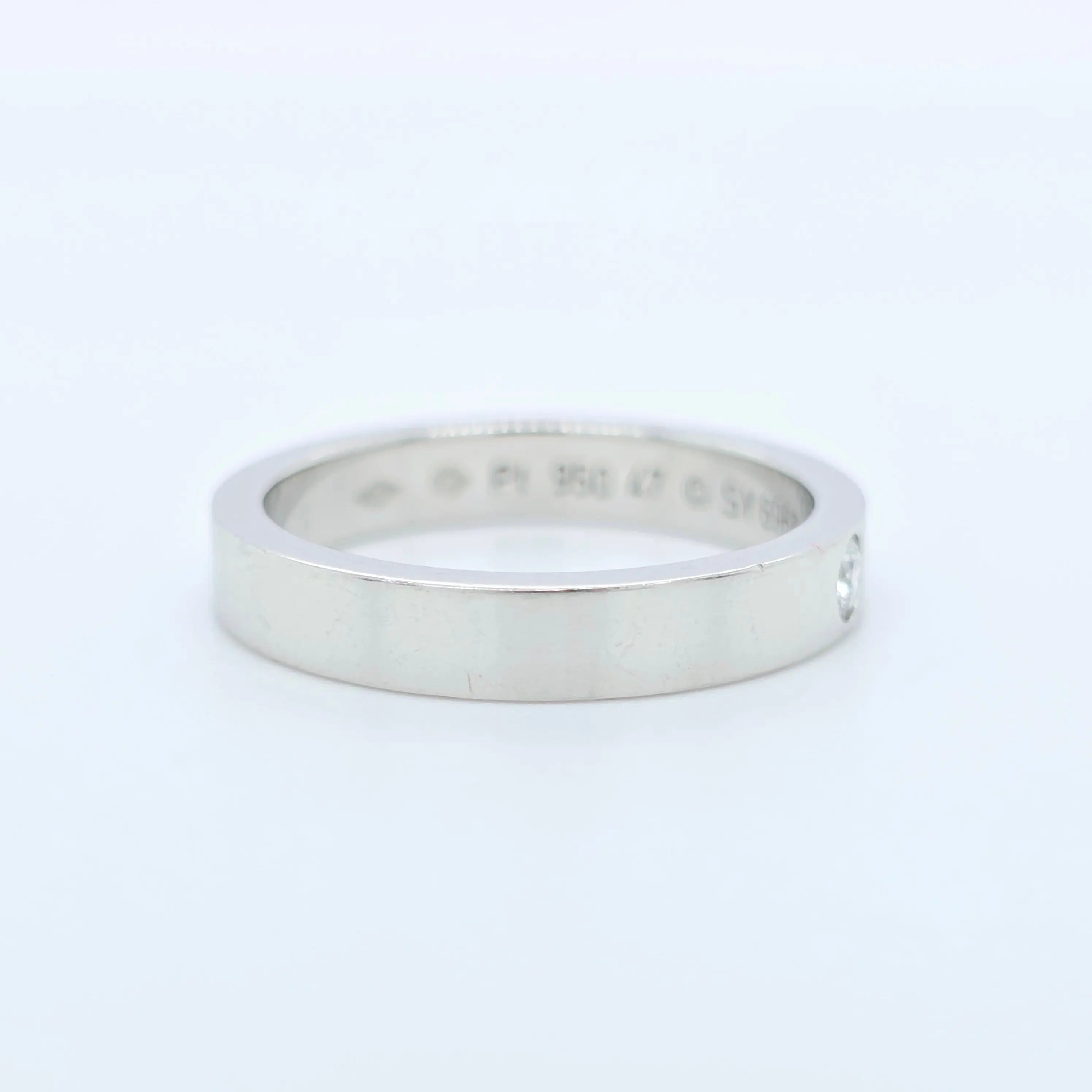 Pre-Owned | Cartier C de Cartier Wedding Ring, Platinum & Diamond Chloe's Jewellers