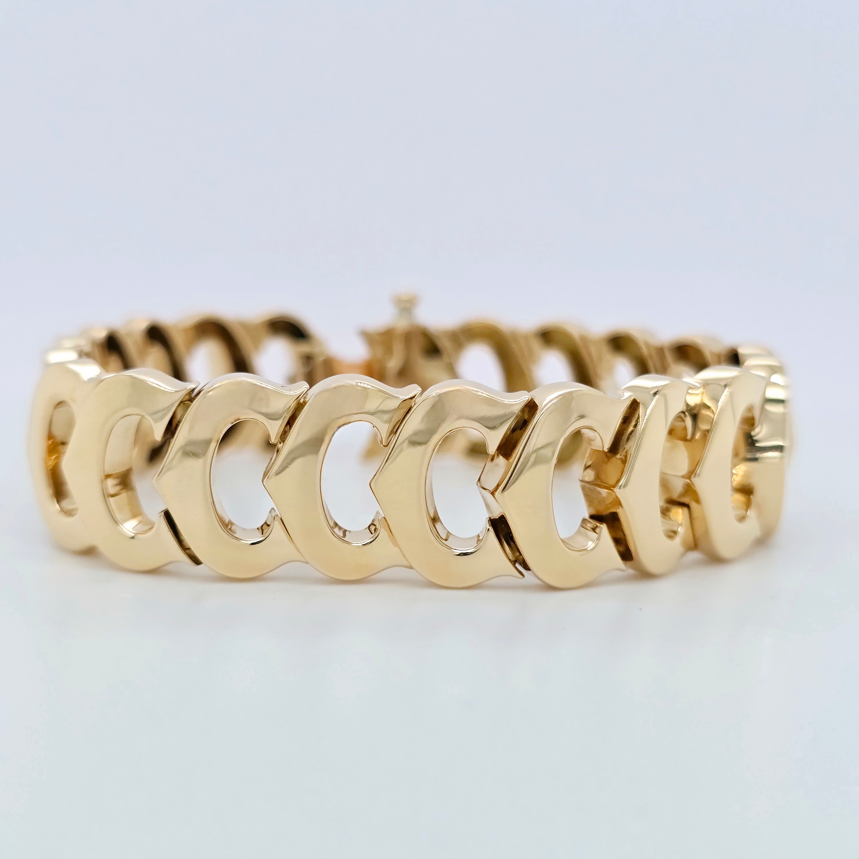 Pre-Owned Vintage Cartier C de Cartier Bracelet | 18K Yellow Gold
