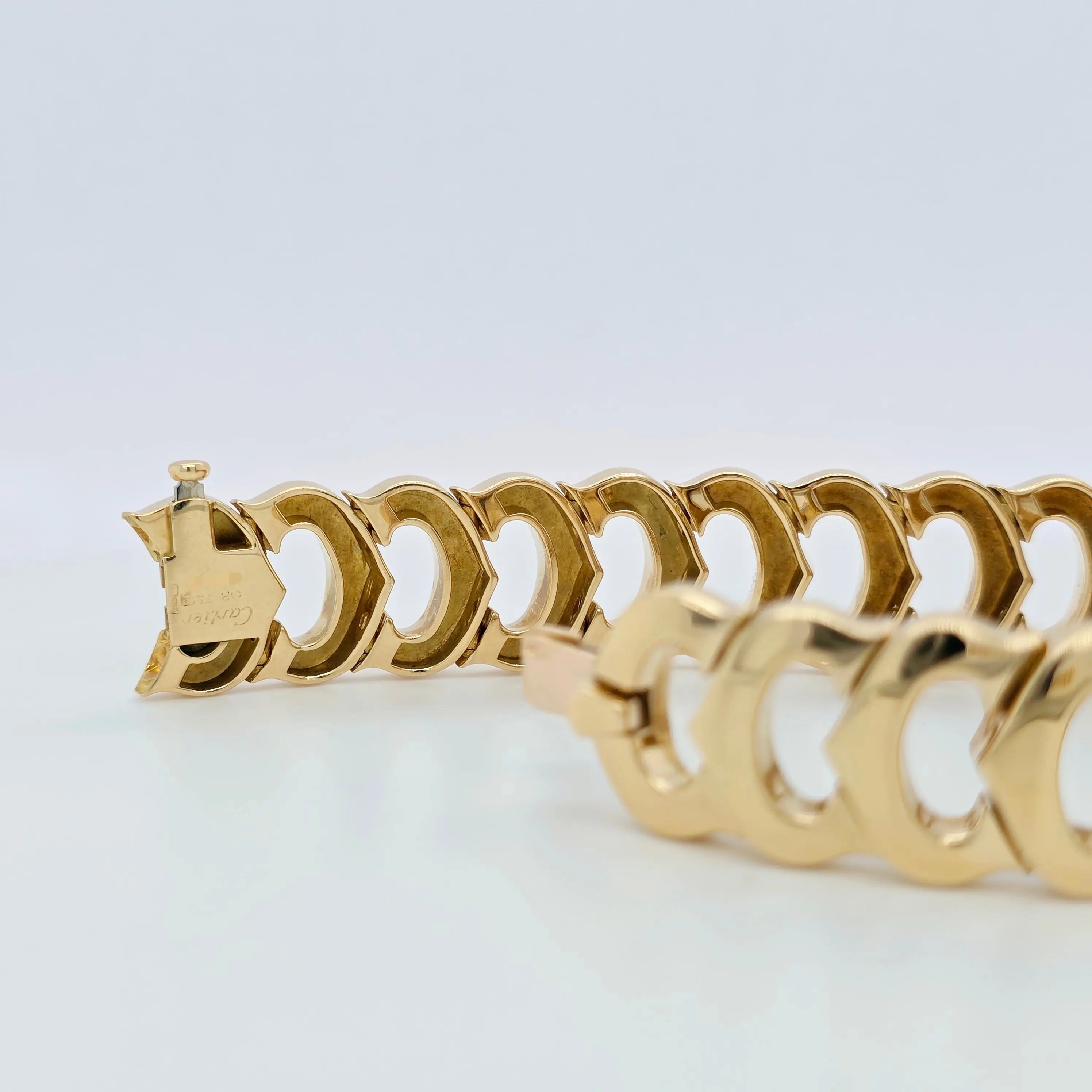Pre-Owned Vintage Cartier C de Cartier Bracelet | 18K Yellow Gold Chloe's Jewellers