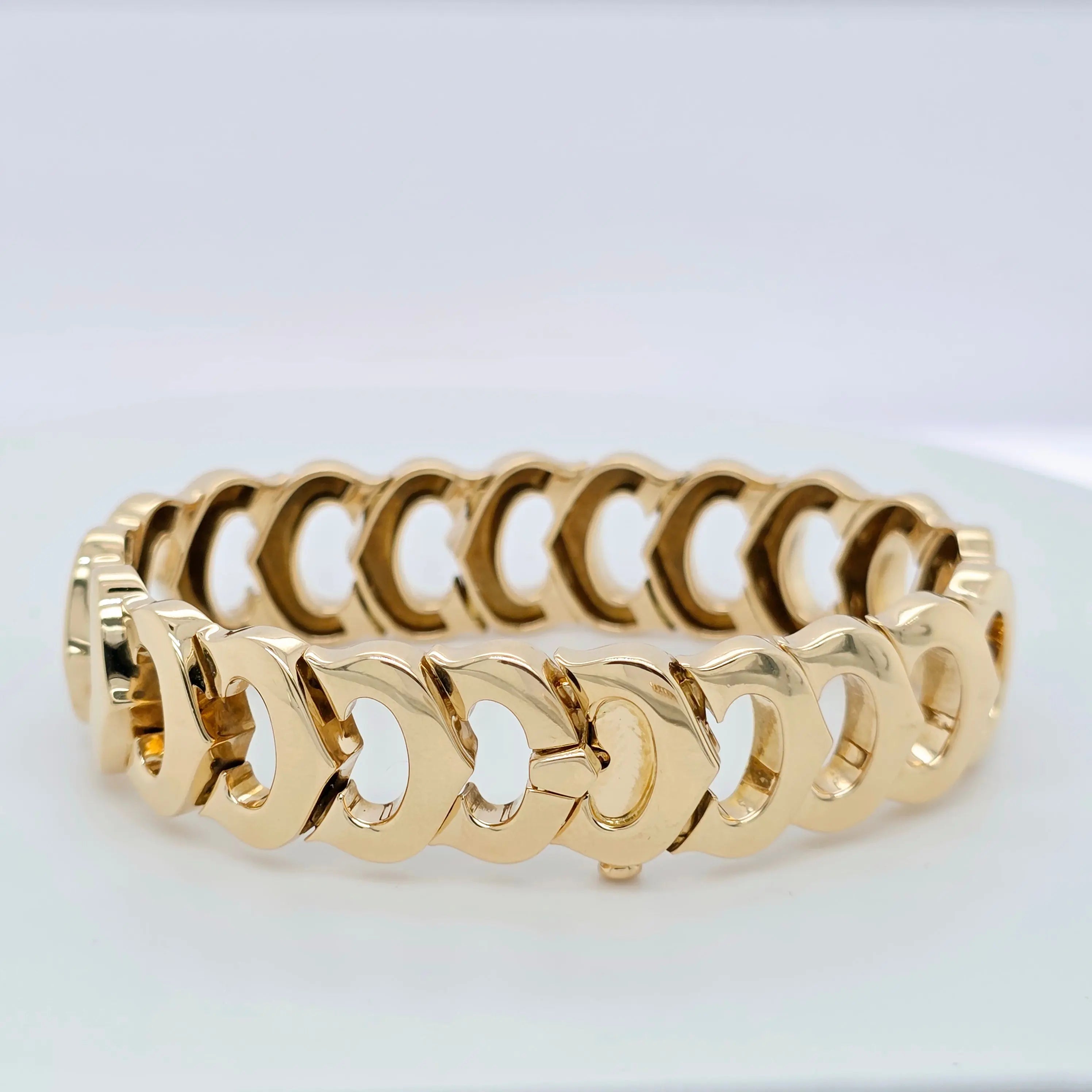 Pre-Owned Vintage Cartier C de Cartier Bracelet | 18K Yellow Gold Chloe's Jewellers