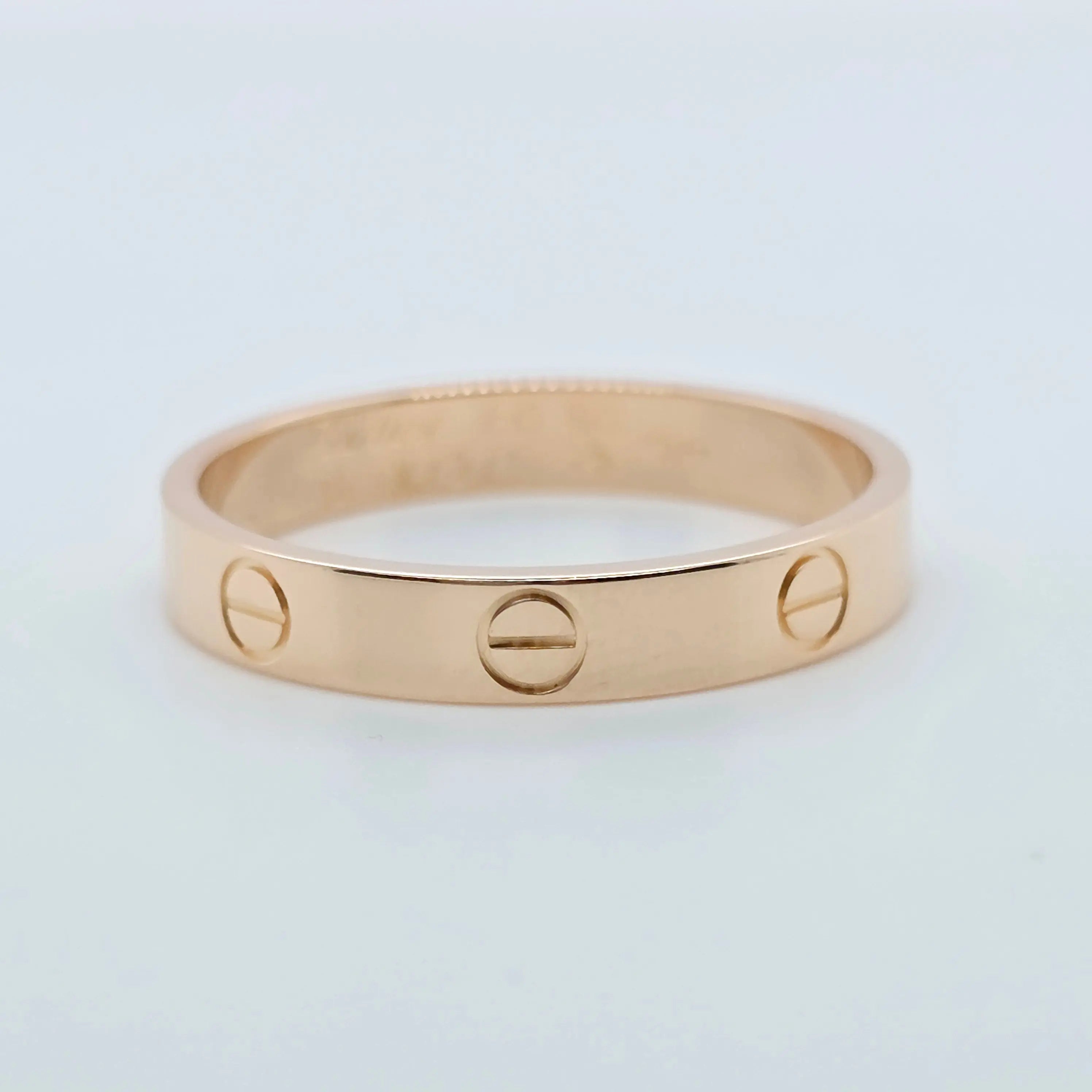 Cartier Love Ring, Classic Model, 3.5 mm, 18ct Rose Gold, Size 60, Box & Papers Chloe's Jewellers