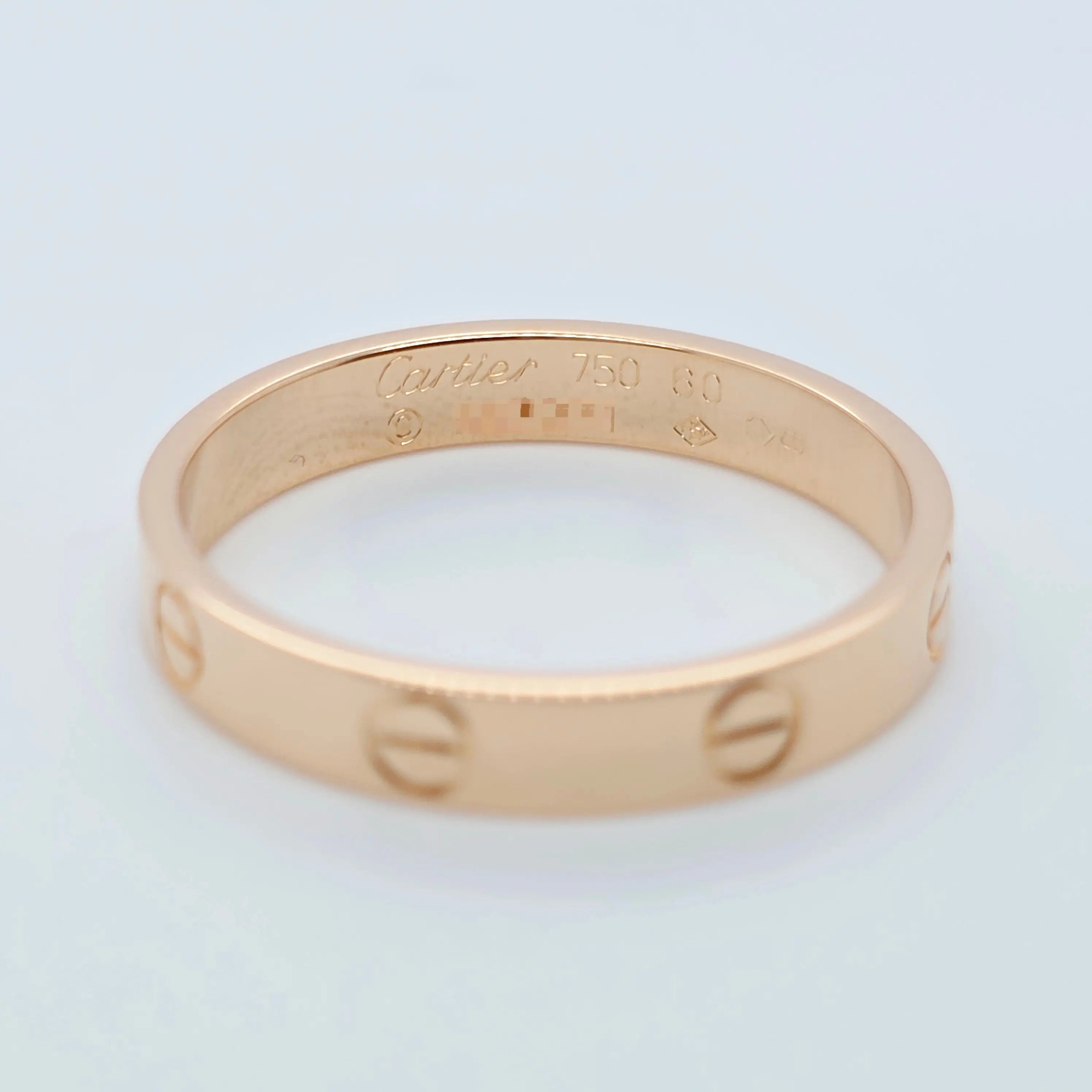 Cartier Love Ring, Classic Model, 3.5 mm, 18ct Rose Gold, Size 60, Box & Papers Chloe's Jewellers