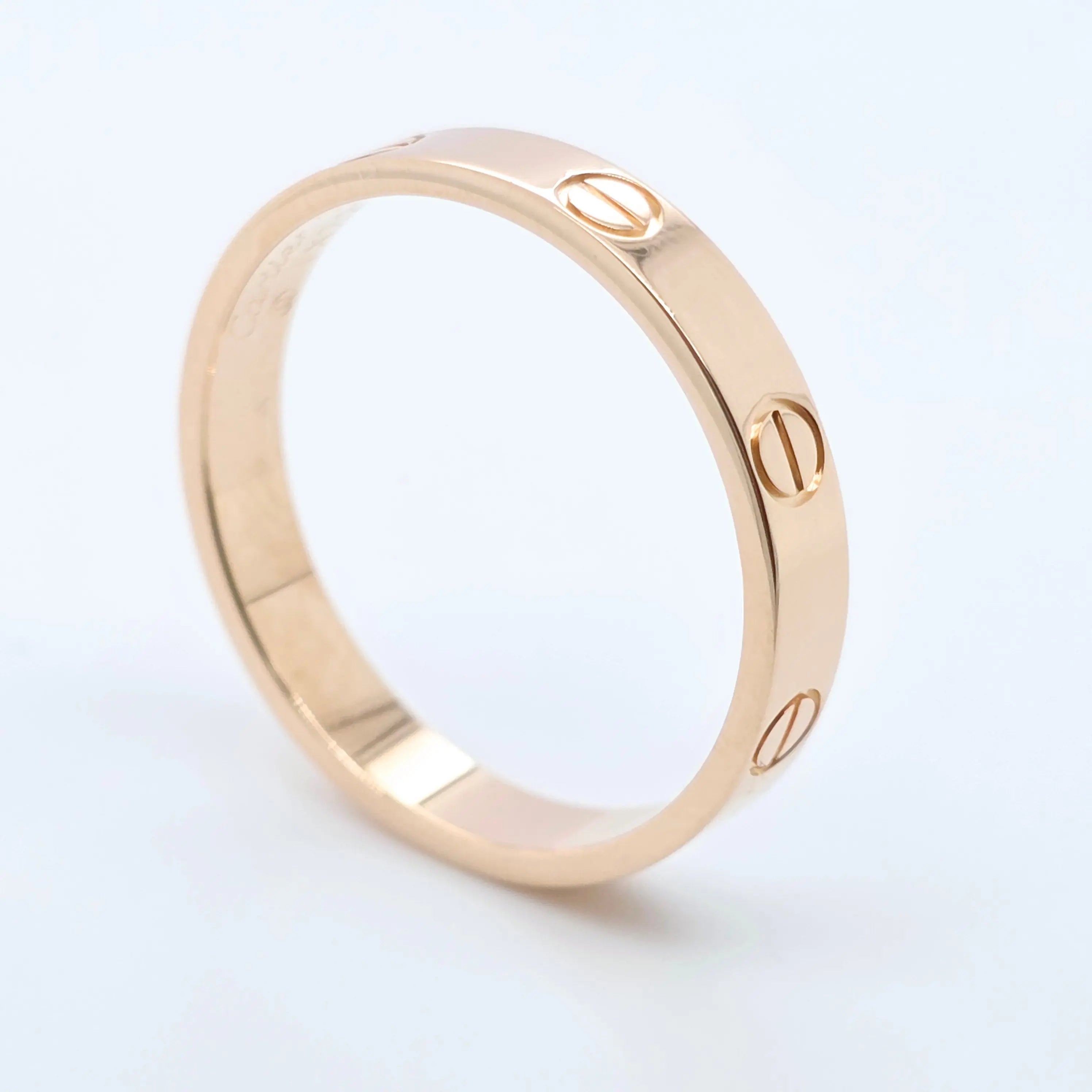 Cartier Love Ring, Classic Model, 3.5 mm, 18ct Rose Gold, Size 60, Box & Papers Chloe's Jewellers