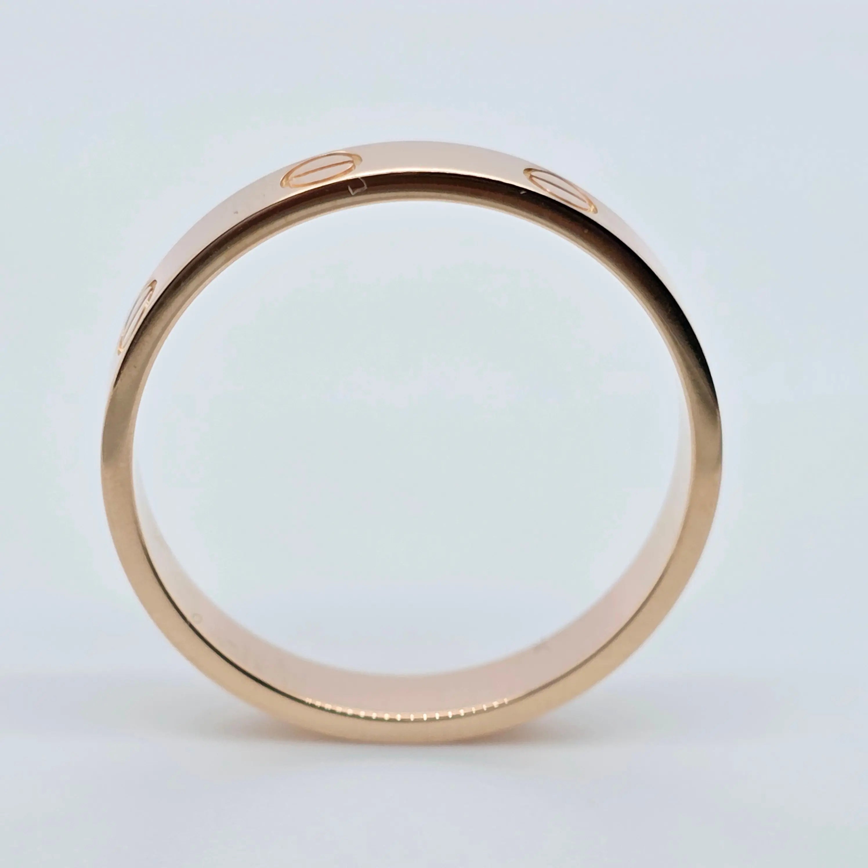 Cartier Love Ring, Classic Model, 3.5 mm, 18ct Rose Gold, Size 60, Box & Papers Chloe's Jewellers