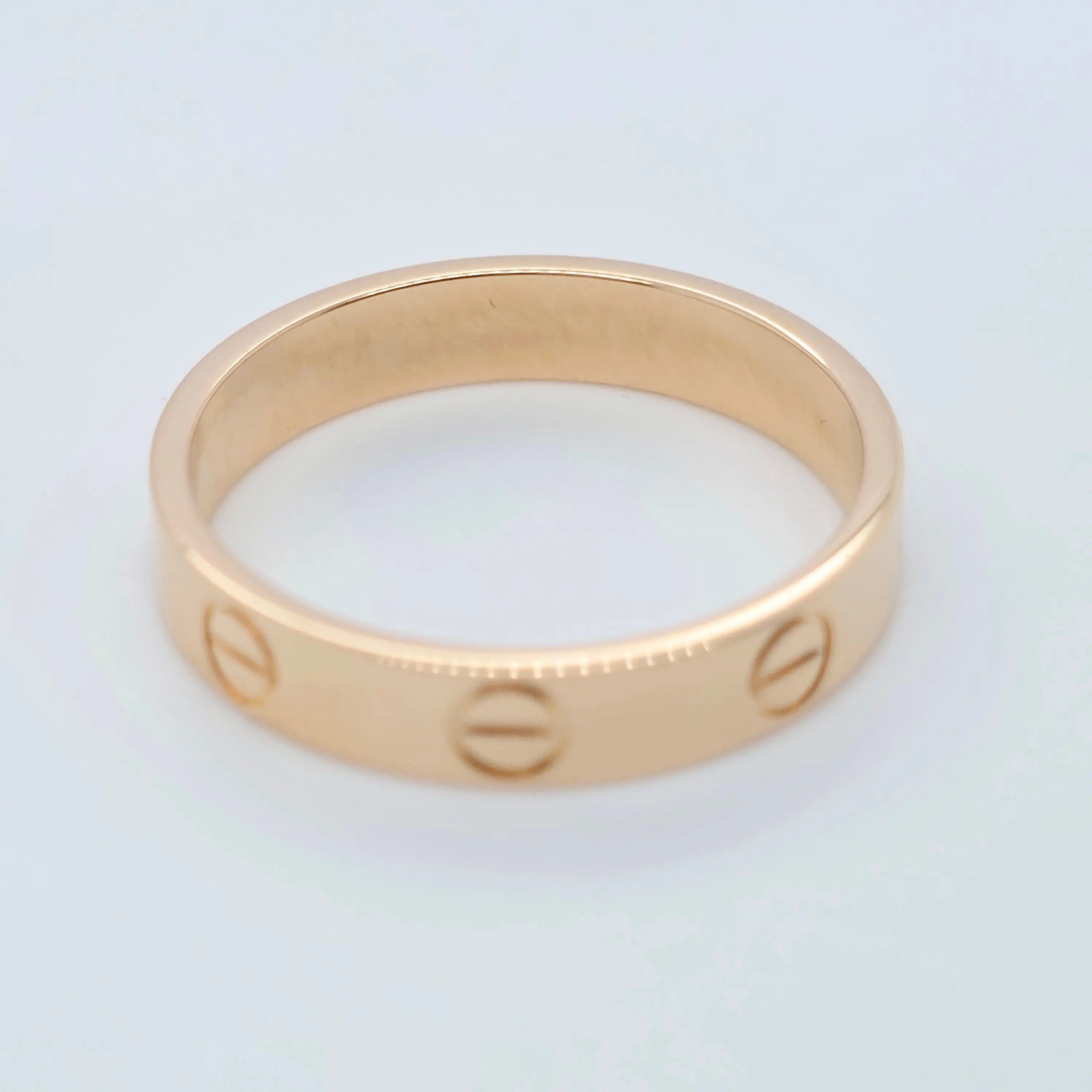 Cartier Love Ring, Classic Model, 3.5 mm, 18ct Rose Gold, Size 53 Chloe's Jewellers