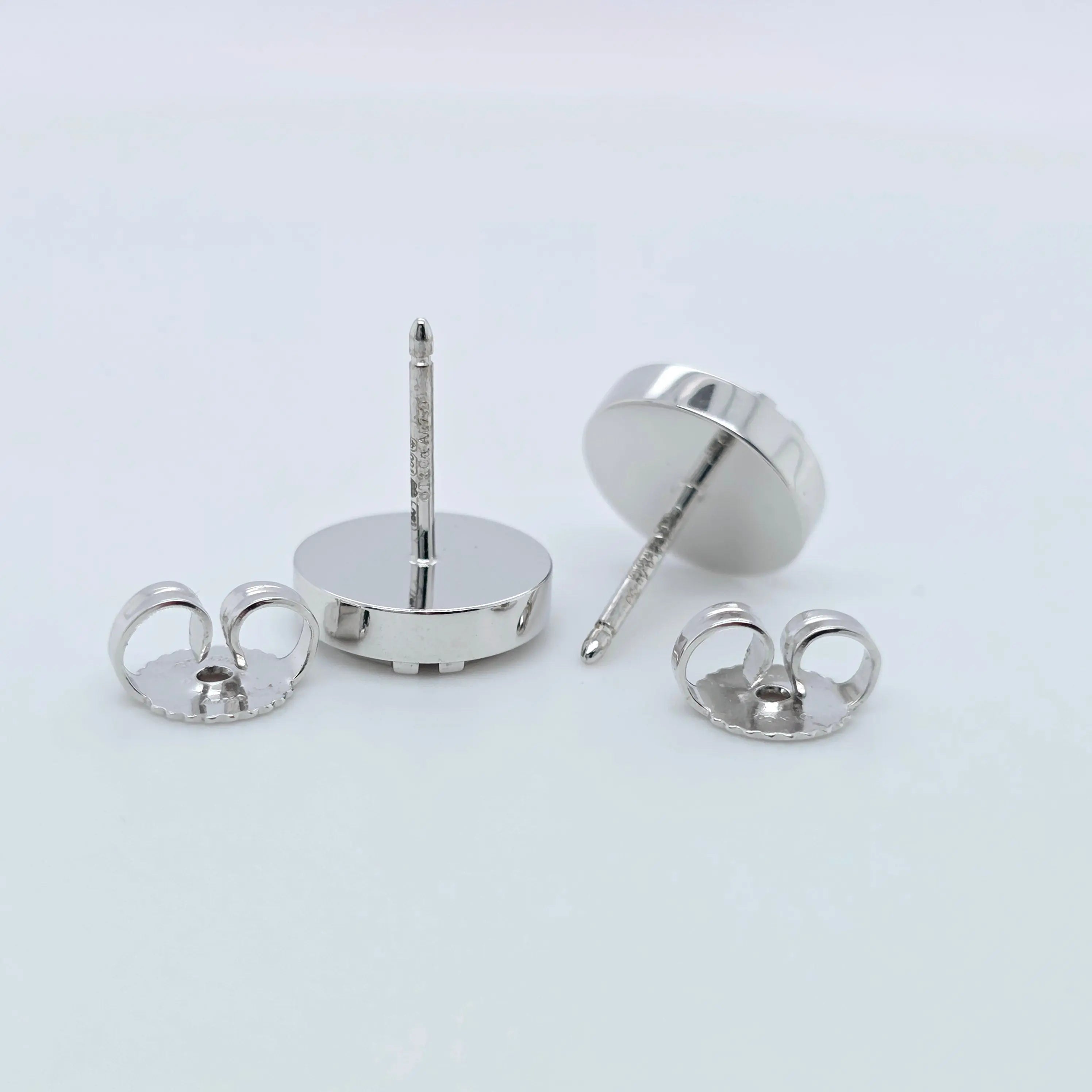 Tiffany Turquoise Circle Earrings – 18ct White Gold, 9.65mm Chloe's Jewellers