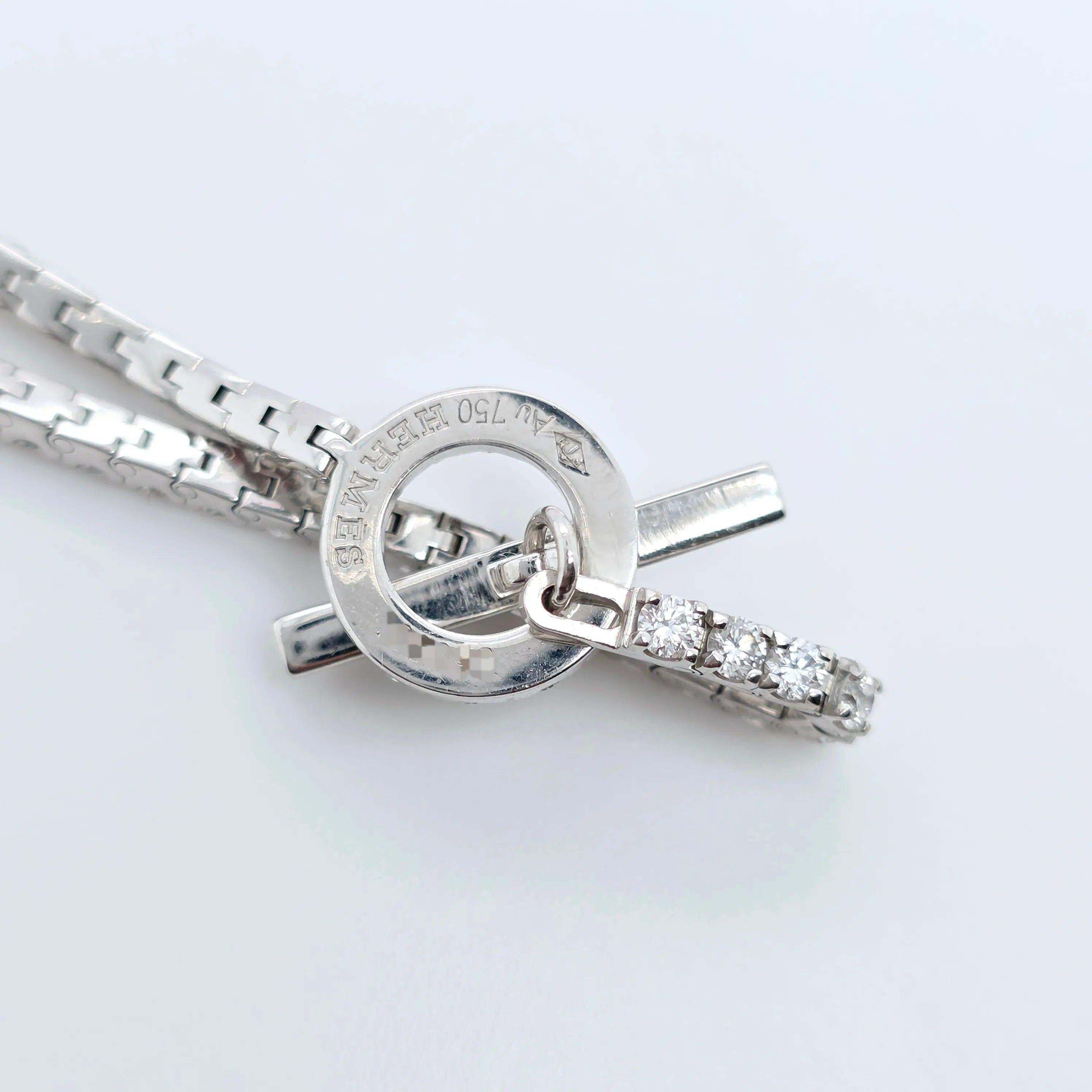 Hermès Diamond Tennis Bracelet – 18ct White Gold, 2.60ct, 17cm Chloe's Jewellers