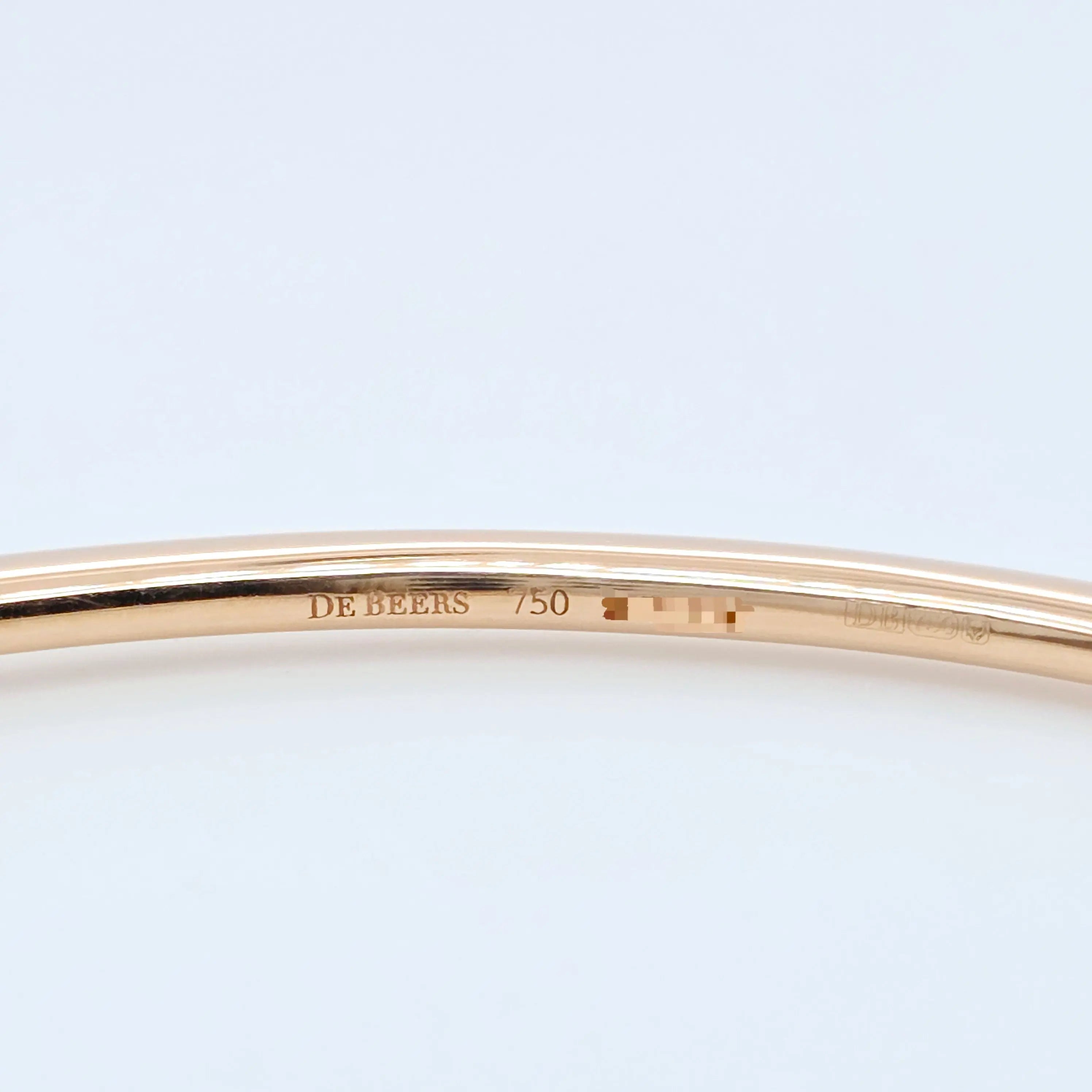 De Beers DB Classic Bangle – 18ct Rose Gold, 0.64ct, Size 17 Chloe's Jewellers