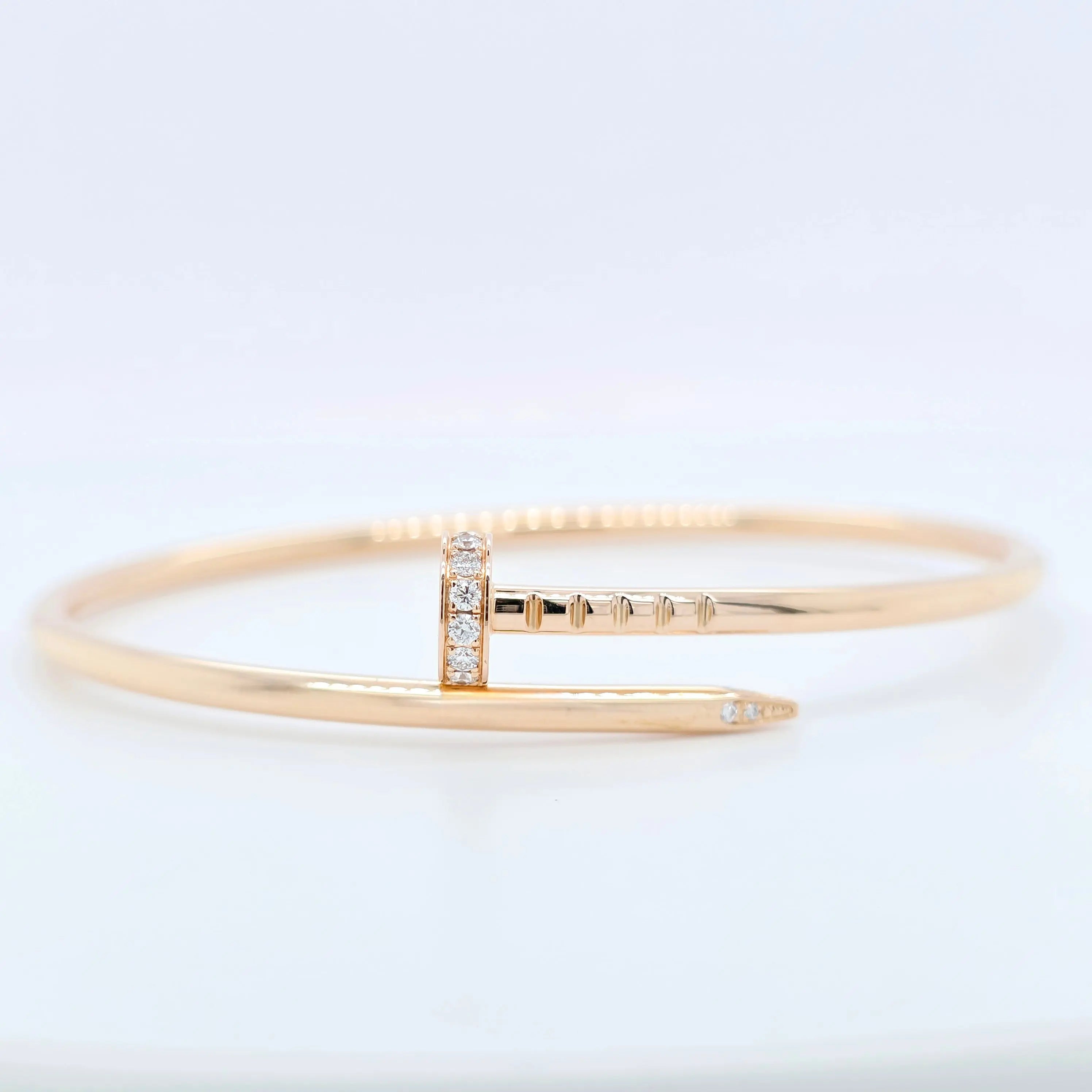 Cartier Juste Un Clou Bracelet – Rose Gold, 0.18ct Diamonds, Size 16 Chloe's Jewellers