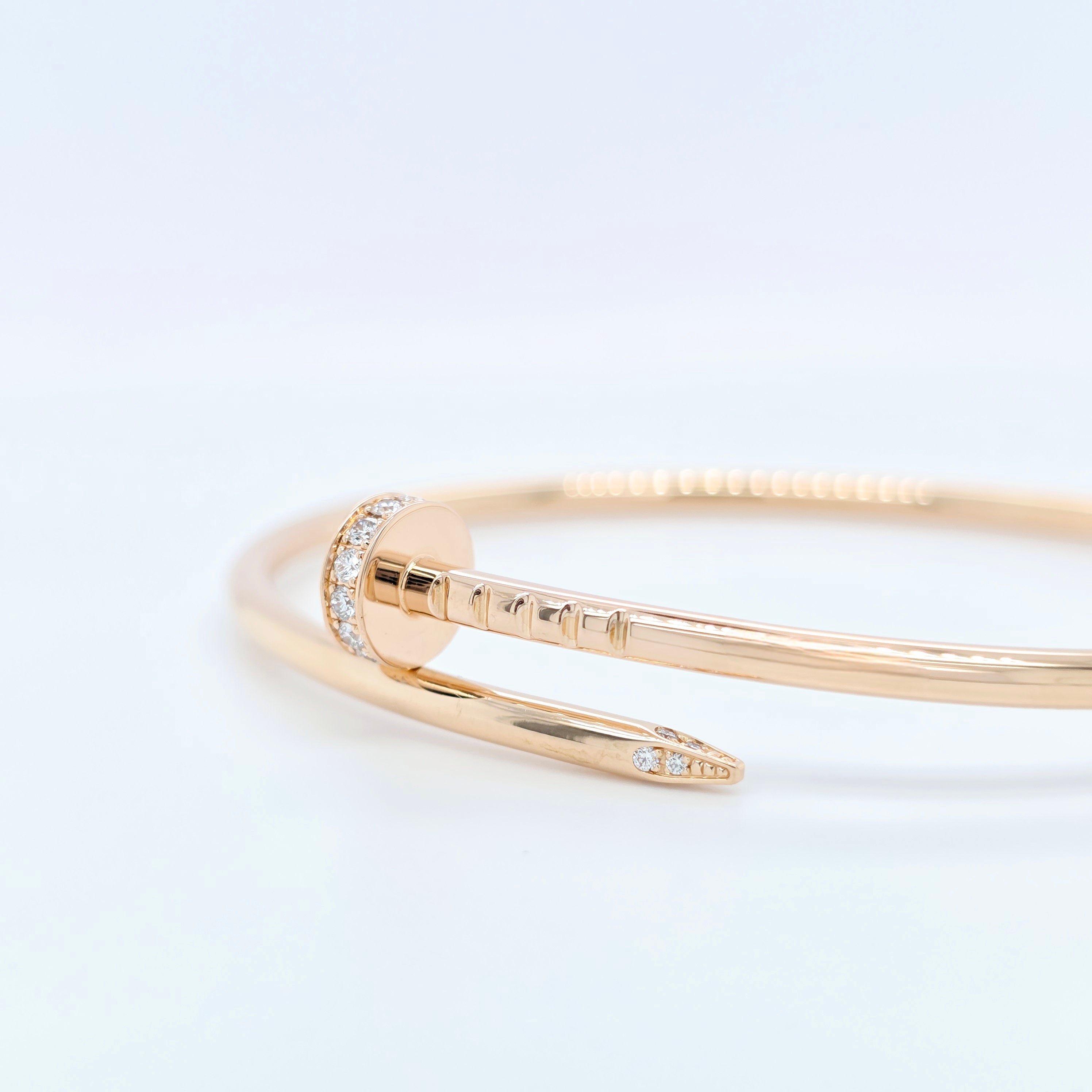 Cartier Juste Un Clou Bracelet – Rose Gold, 0.18ct Diamonds, Size 16 Chloe's Jewellers
