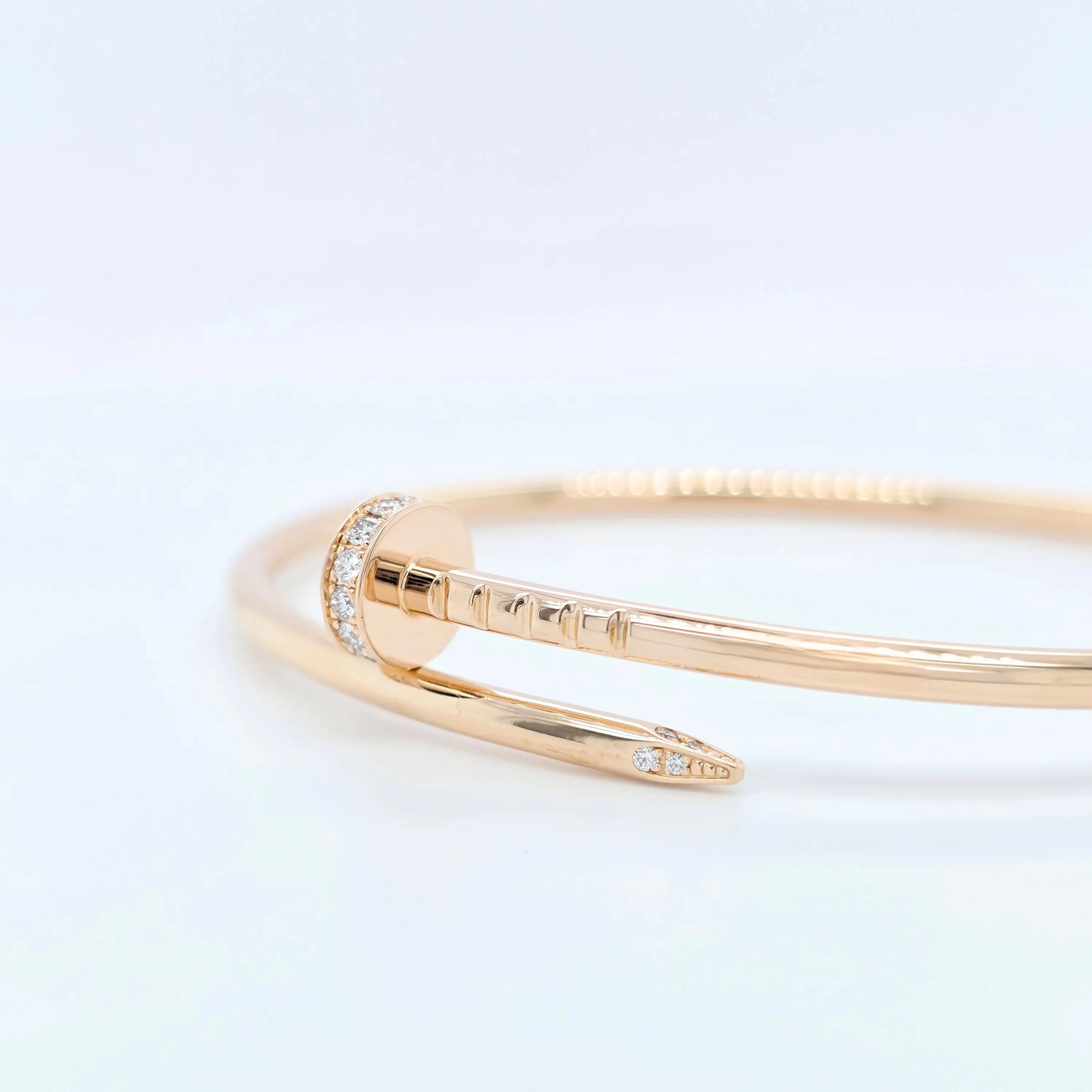 Cartier Juste Un Clou Bracelet – Rose Gold, 0.18ct Diamonds, Size 16 Chloe's Jewellers