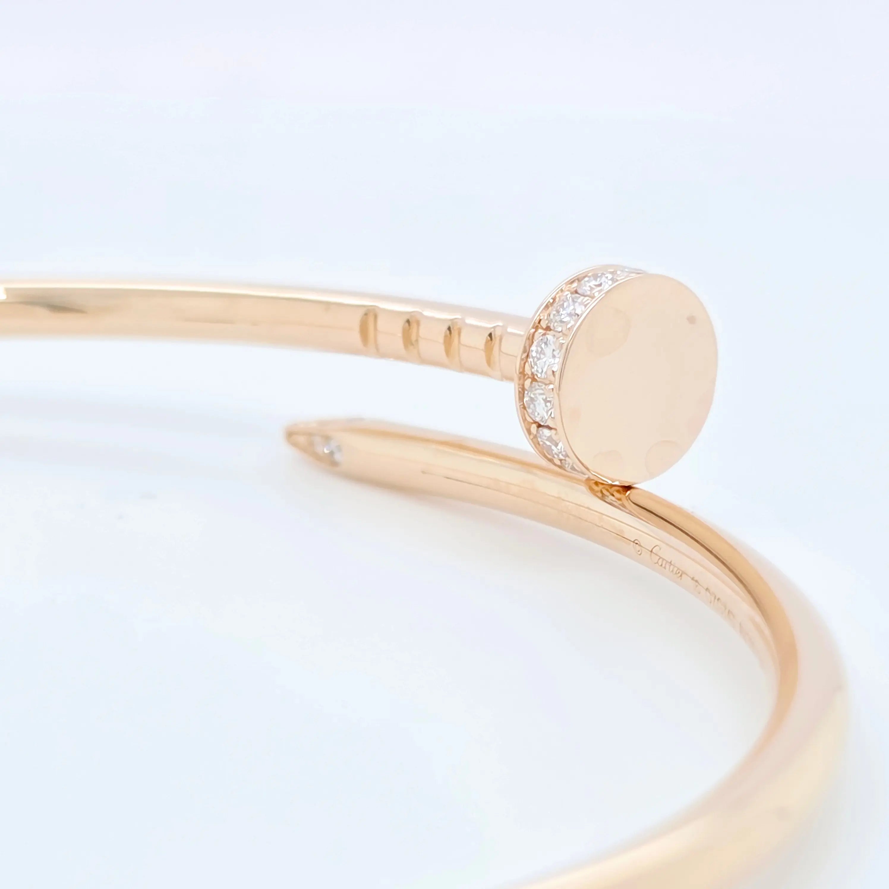 Cartier Juste Un Clou Bracelet – Rose Gold, 0.18ct Diamonds, Size 16 Chloe's Jewellers