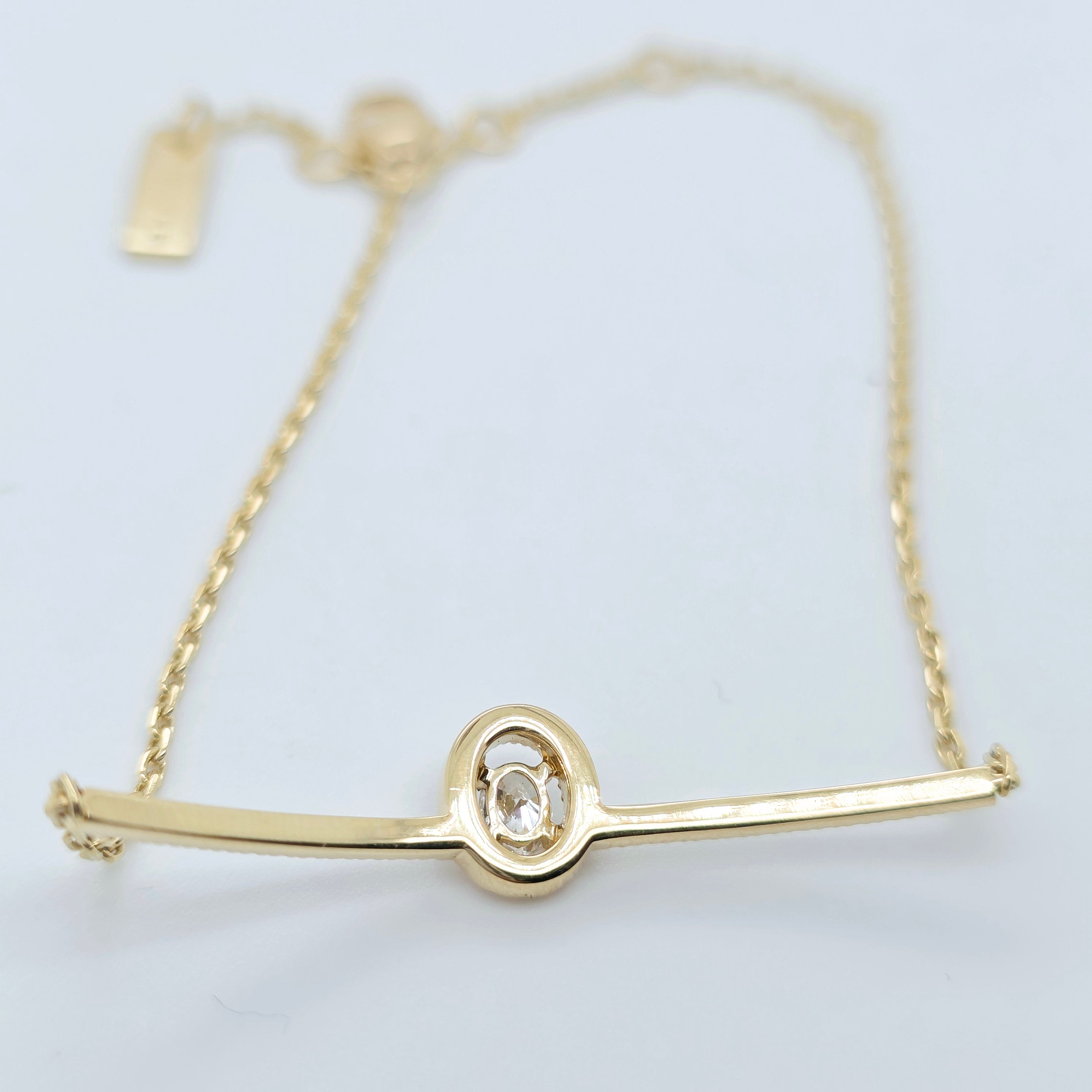 Pre-Owned Messika Glam’Azone Diamond Bracelet – 18K Yellow Gold Chloe's Jewellers