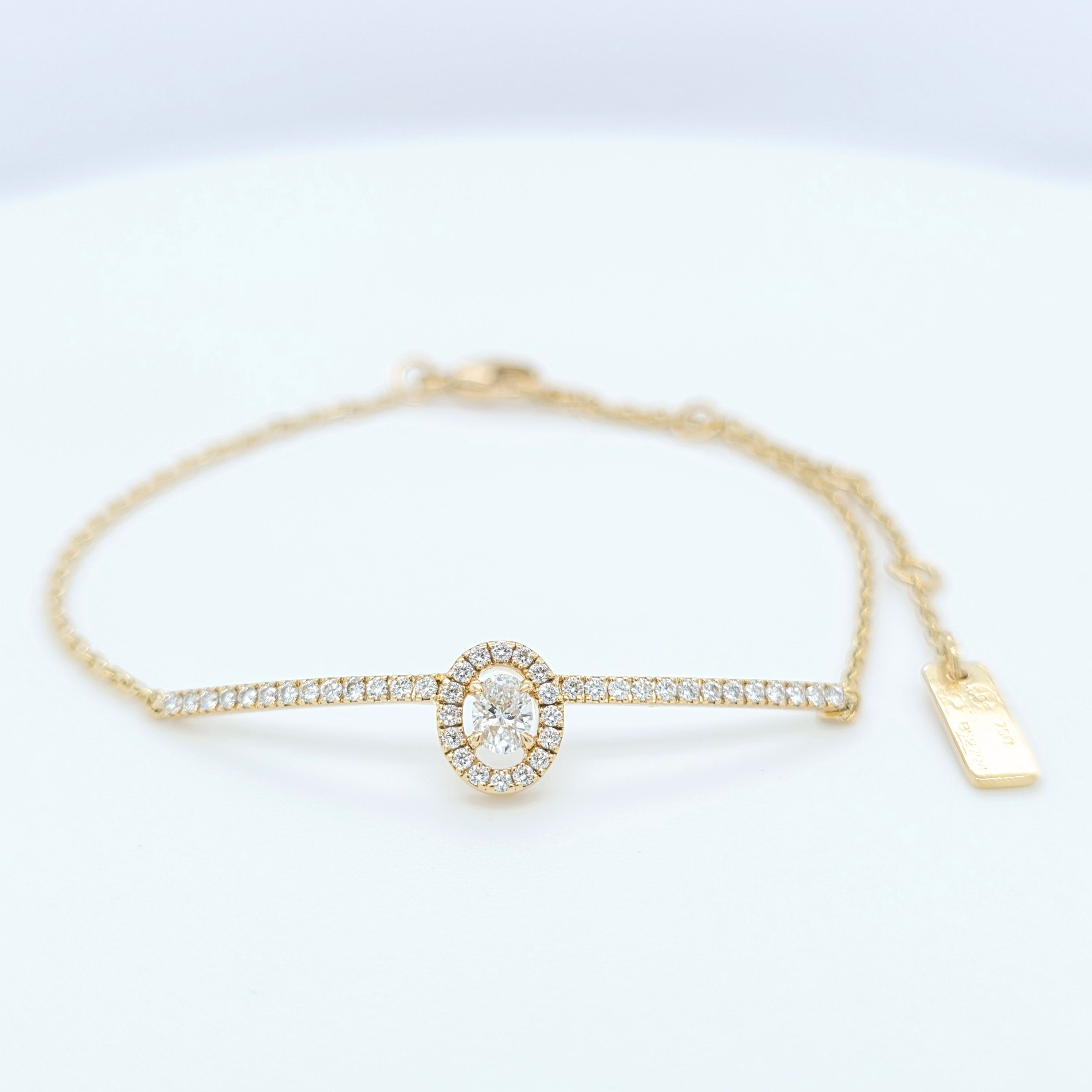 Pre-Owned Messika Glam’Azone Diamond Bracelet – 18K Yellow Gold Chloe's Jewellers