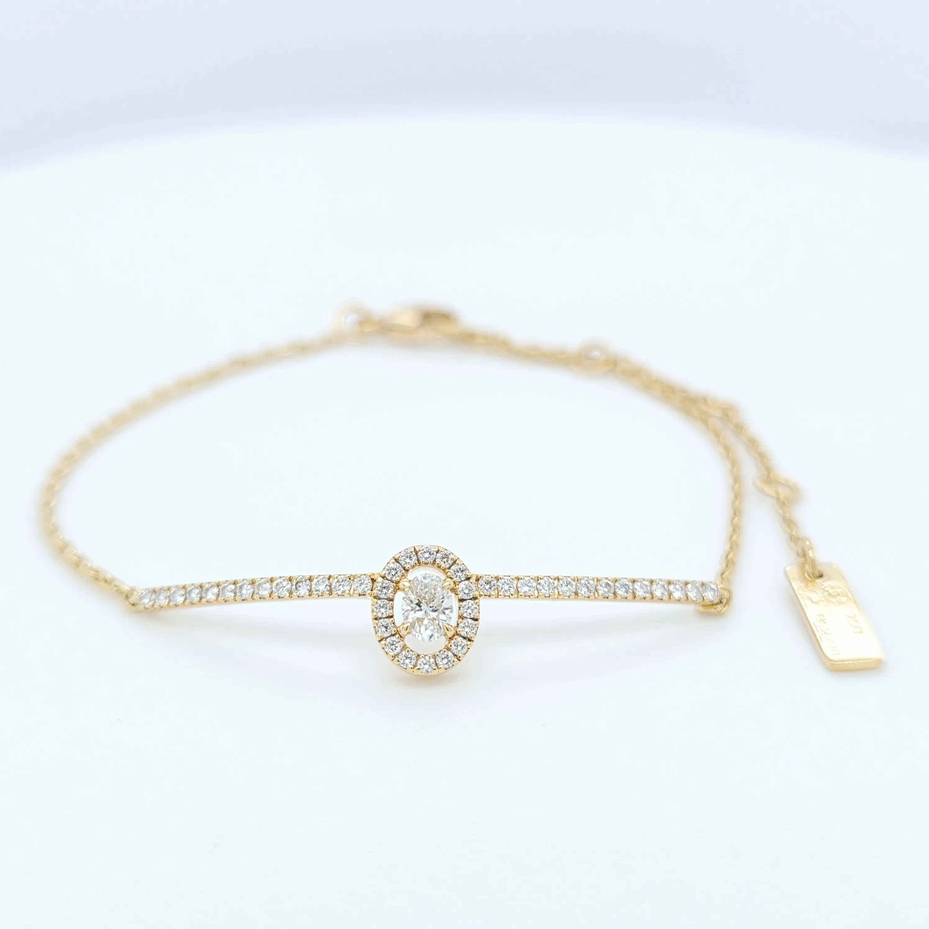 Pre-Owned Messika Glam’Azone Diamond Bracelet – 18K Yellow Gold Chloe's Jewellers