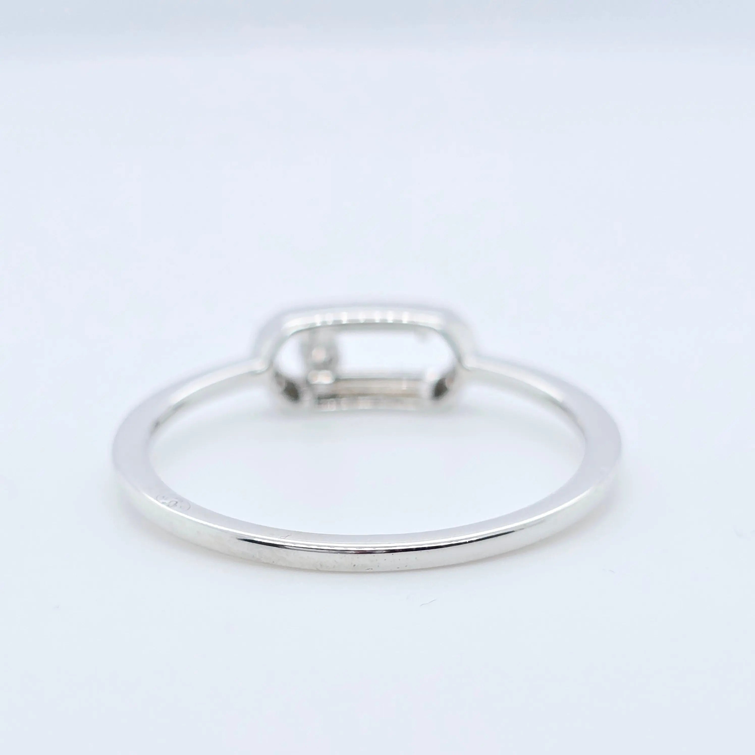 Messika Move Uno Ring – White Gold, 0.09ct Diamond, Pavé Set Chloe's Jewellers