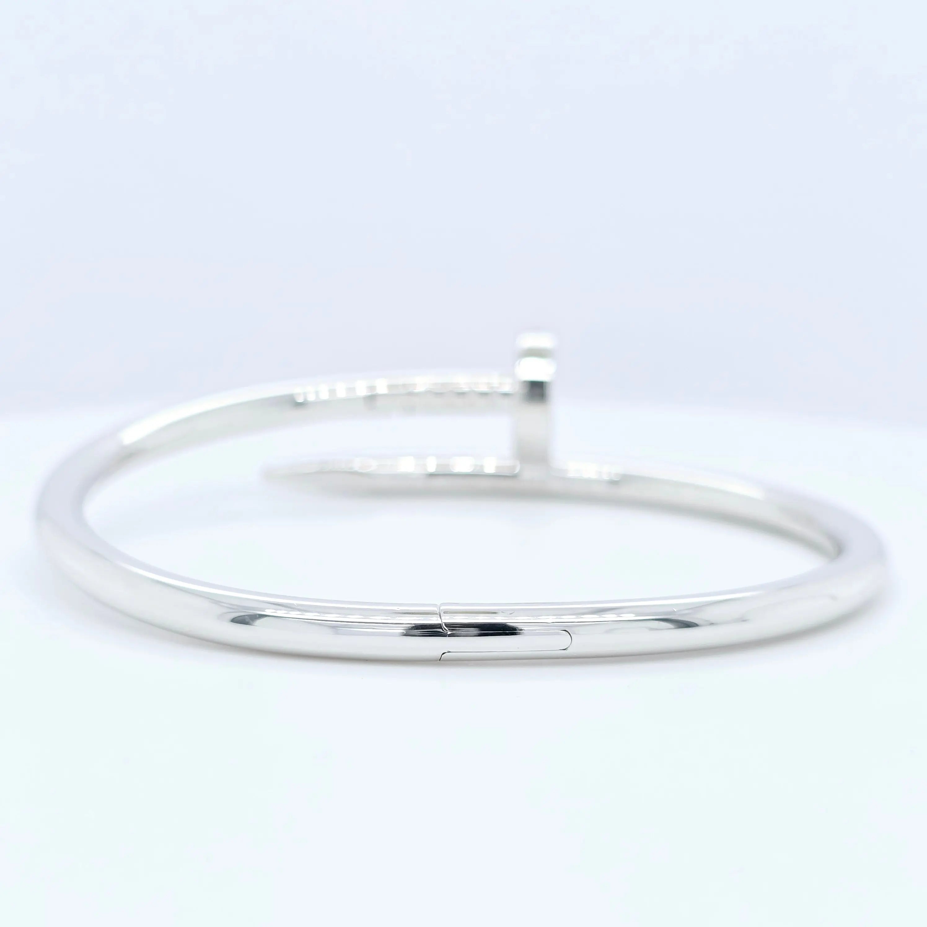 Pre-Owned Cartier Juste Un Clou Bracelet | 18K White Gold, Size 15 Chloe's Jewellers