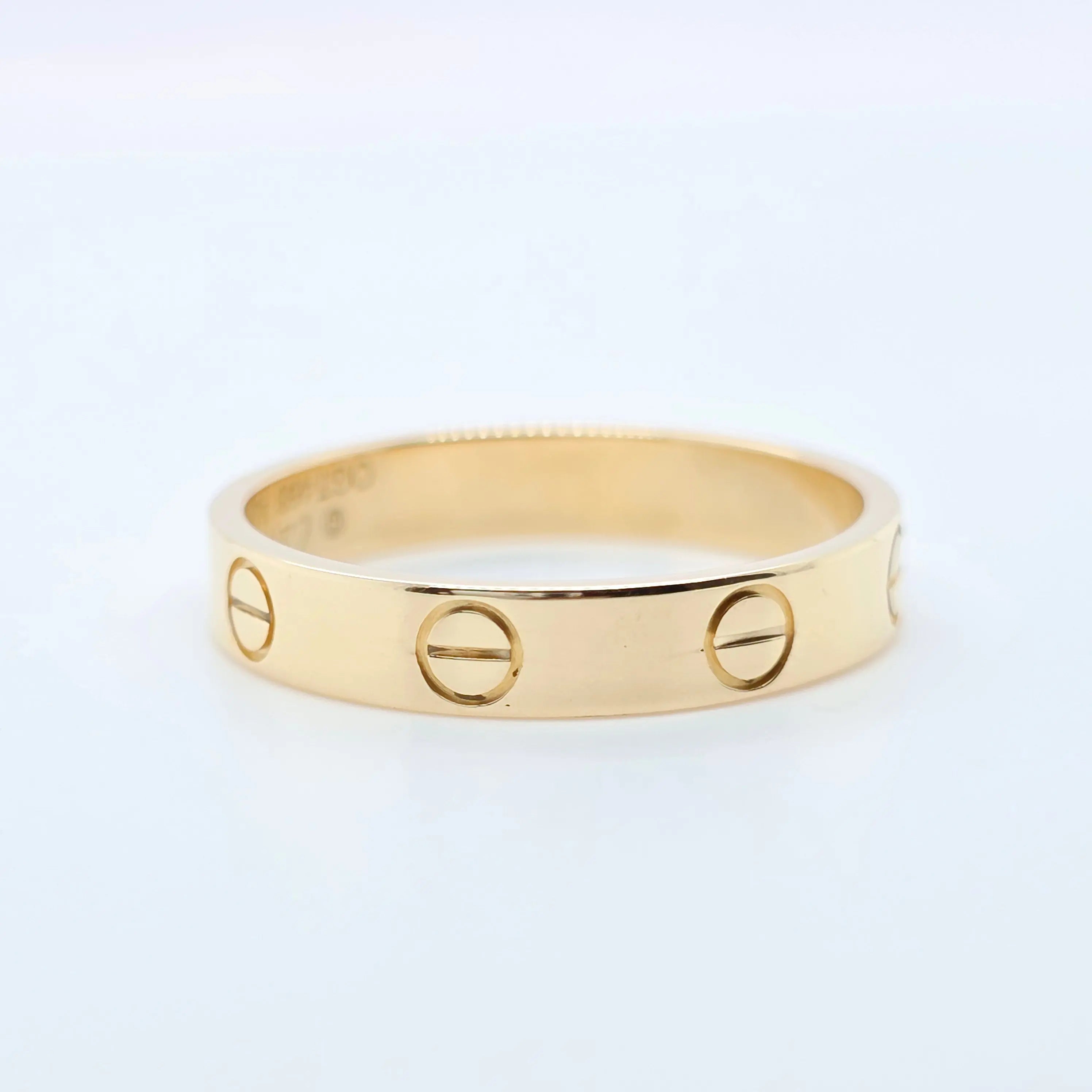 Pre-Owned Cartier Love Ring – Small Model in 18K Yellow Gold Chloe's Jewellers