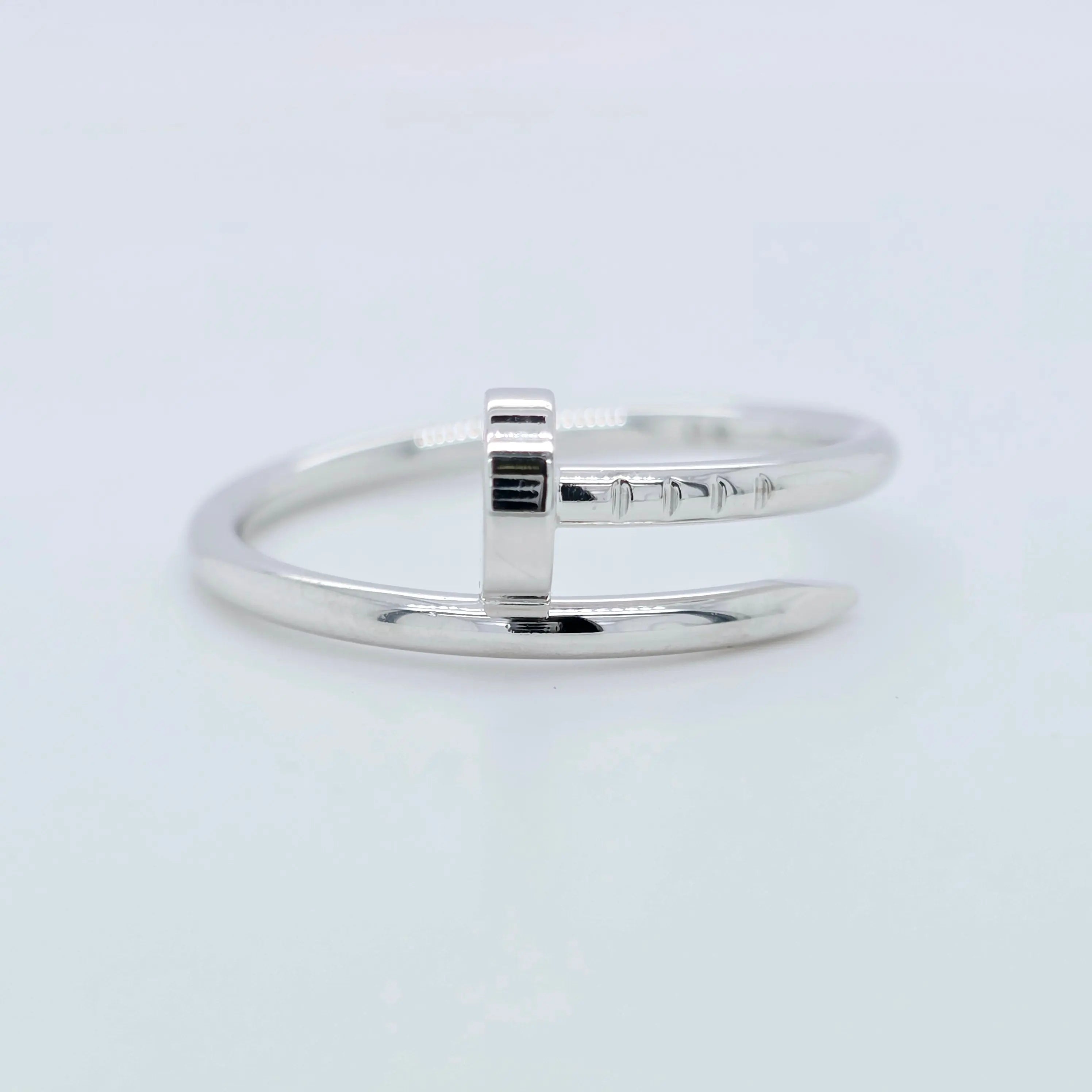 Pre-Owned Cartier Juste Un Clou Ring – Small Model in 18K White Gold Chloe's Jewellers