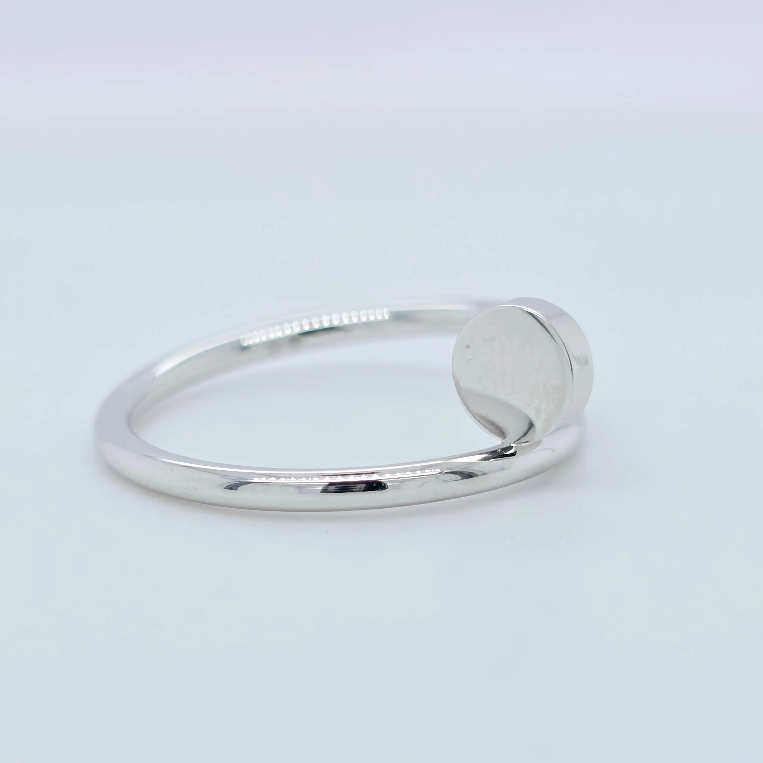Pre-Owned Cartier Juste Un Clou Ring – Small Model in 18K White Gold Chloe's Jewellers