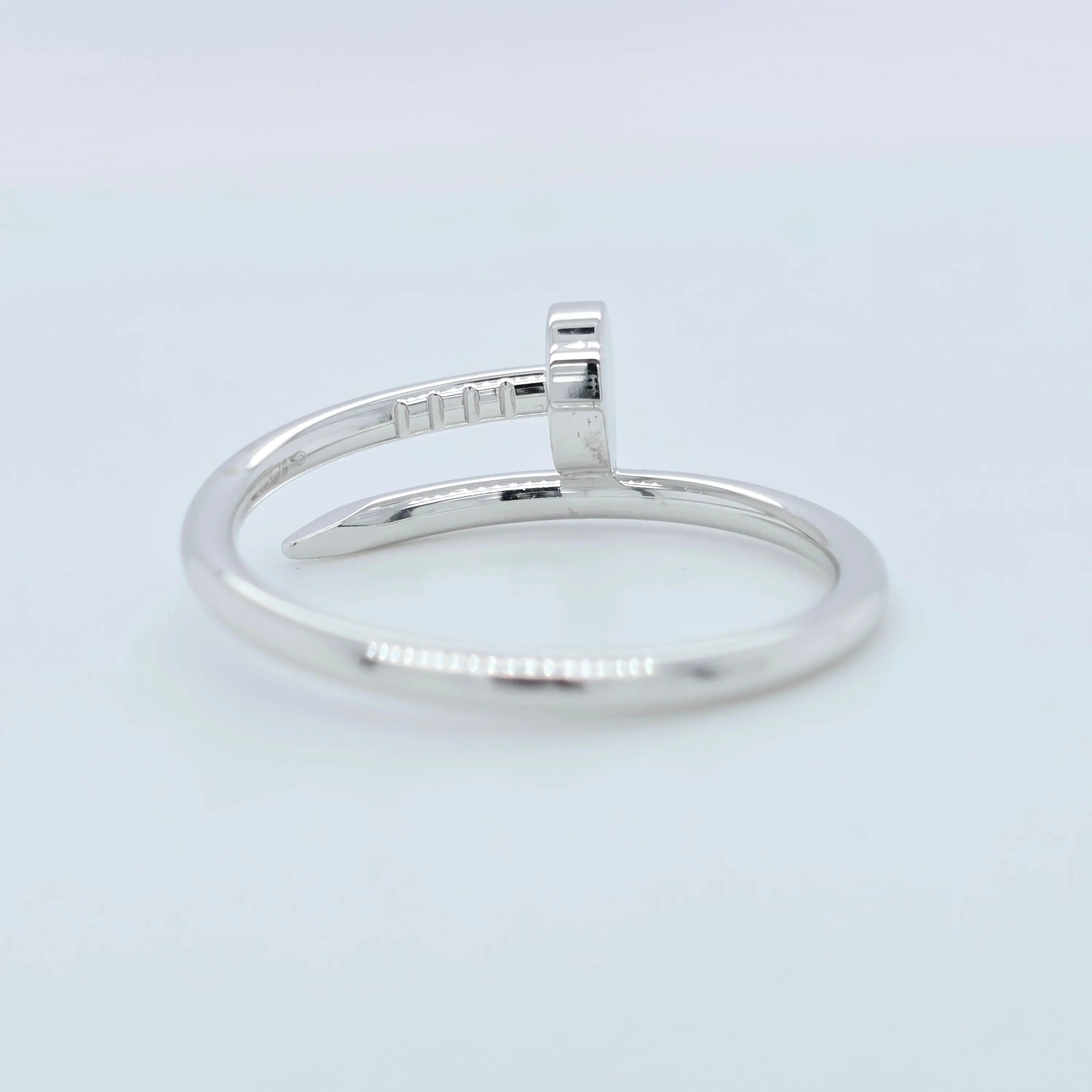Pre-Owned Cartier Juste Un Clou Ring – Small Model in 18K White Gold Chloe's Jewellers