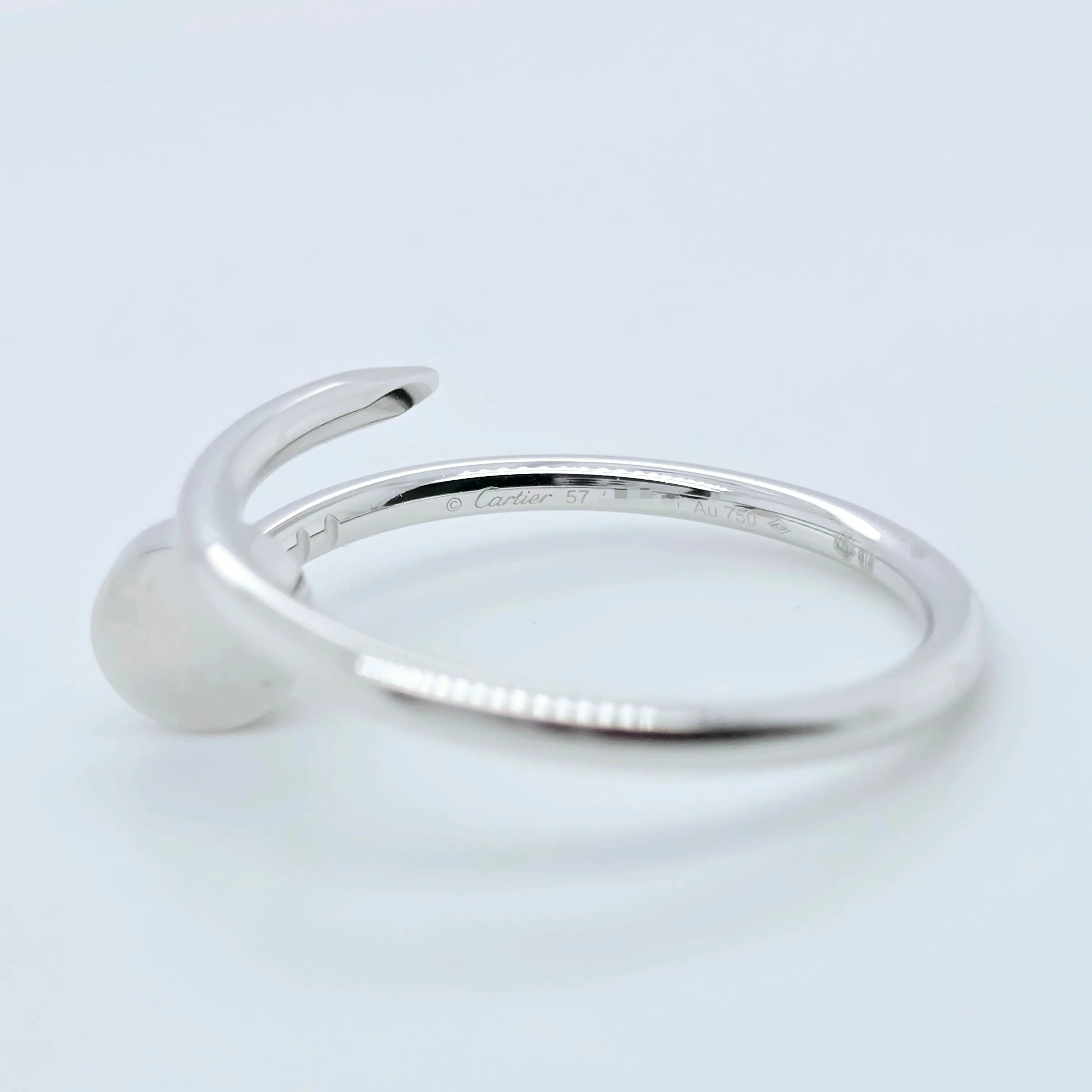 Pre-Owned Cartier Juste Un Clou Ring – Small Model in 18K White Gold Chloe's Jewellers