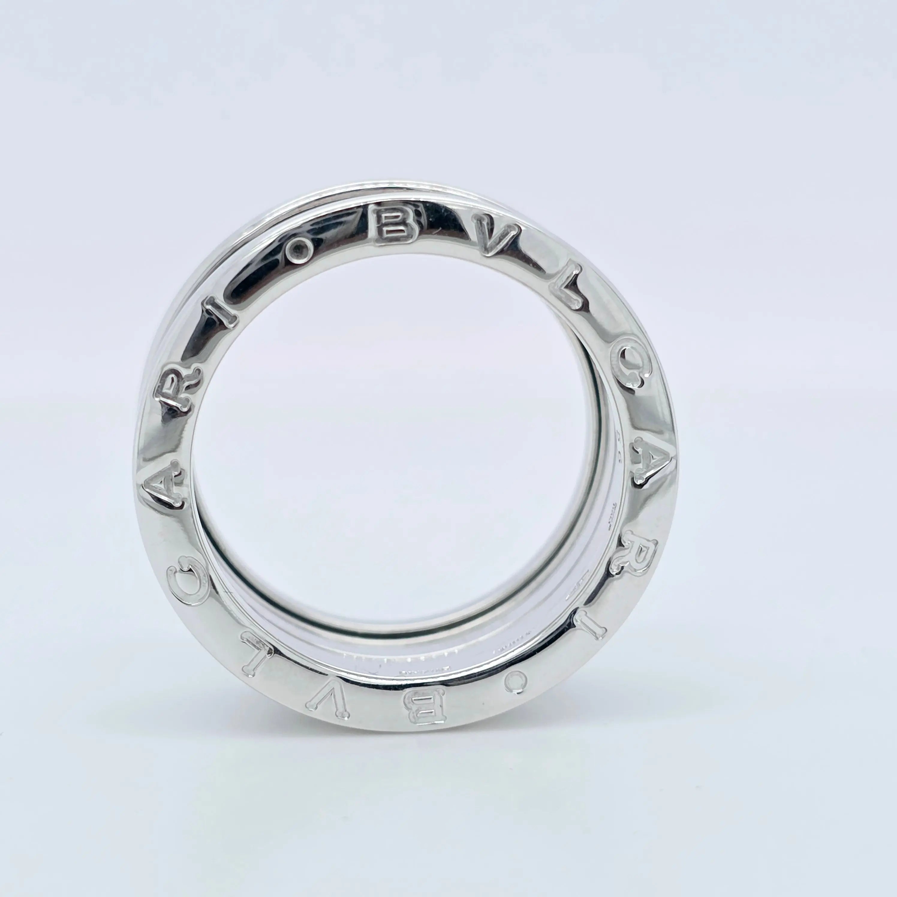 Pre-Owned Bvlgari B.zero1 Five-Band Ring | 18K White Gold, Size 56 Chloe's Jewellers