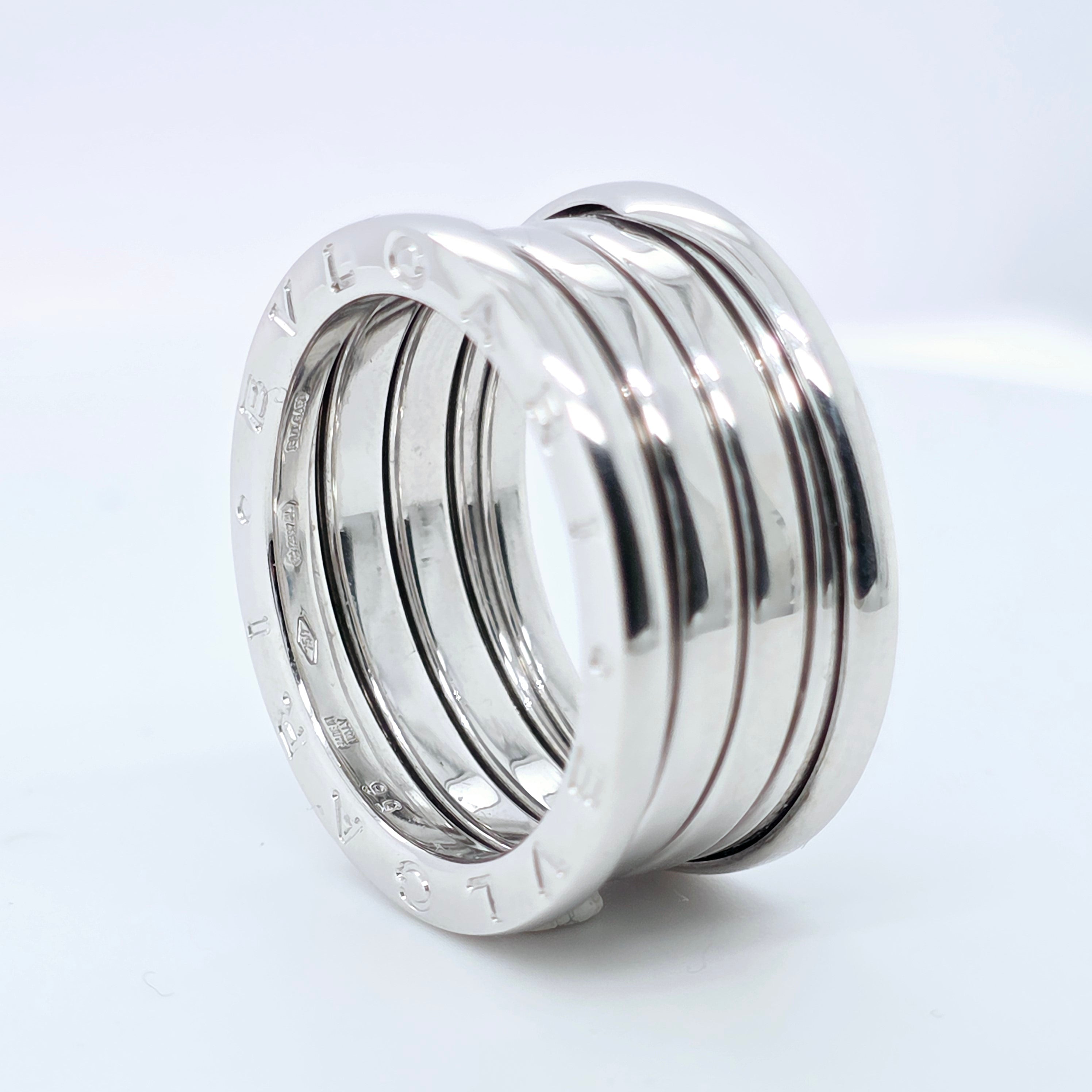 Pre-Owned Bvlgari B.zero1 Five-Band Ring | 18K White Gold, Size 56 Chloe's Jewellers
