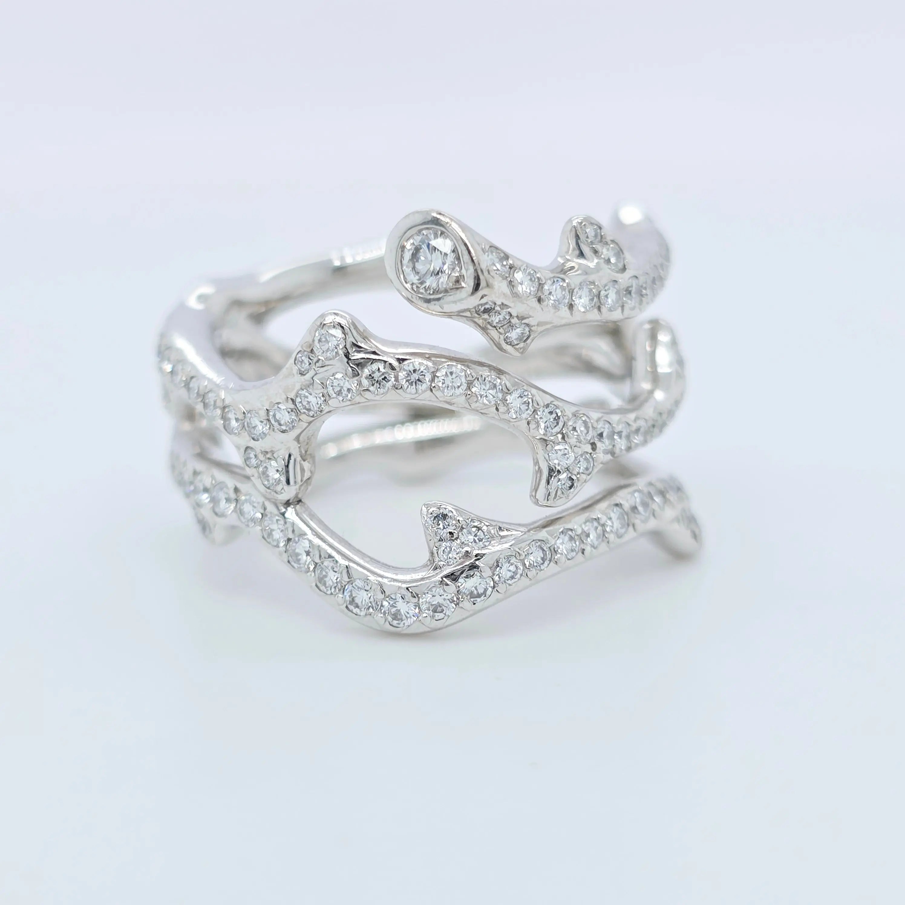 Pre-Owned Dior Bois de Rose Diamond Ring – 1.92ct in 18K White Gold Chloe's Jewellers
